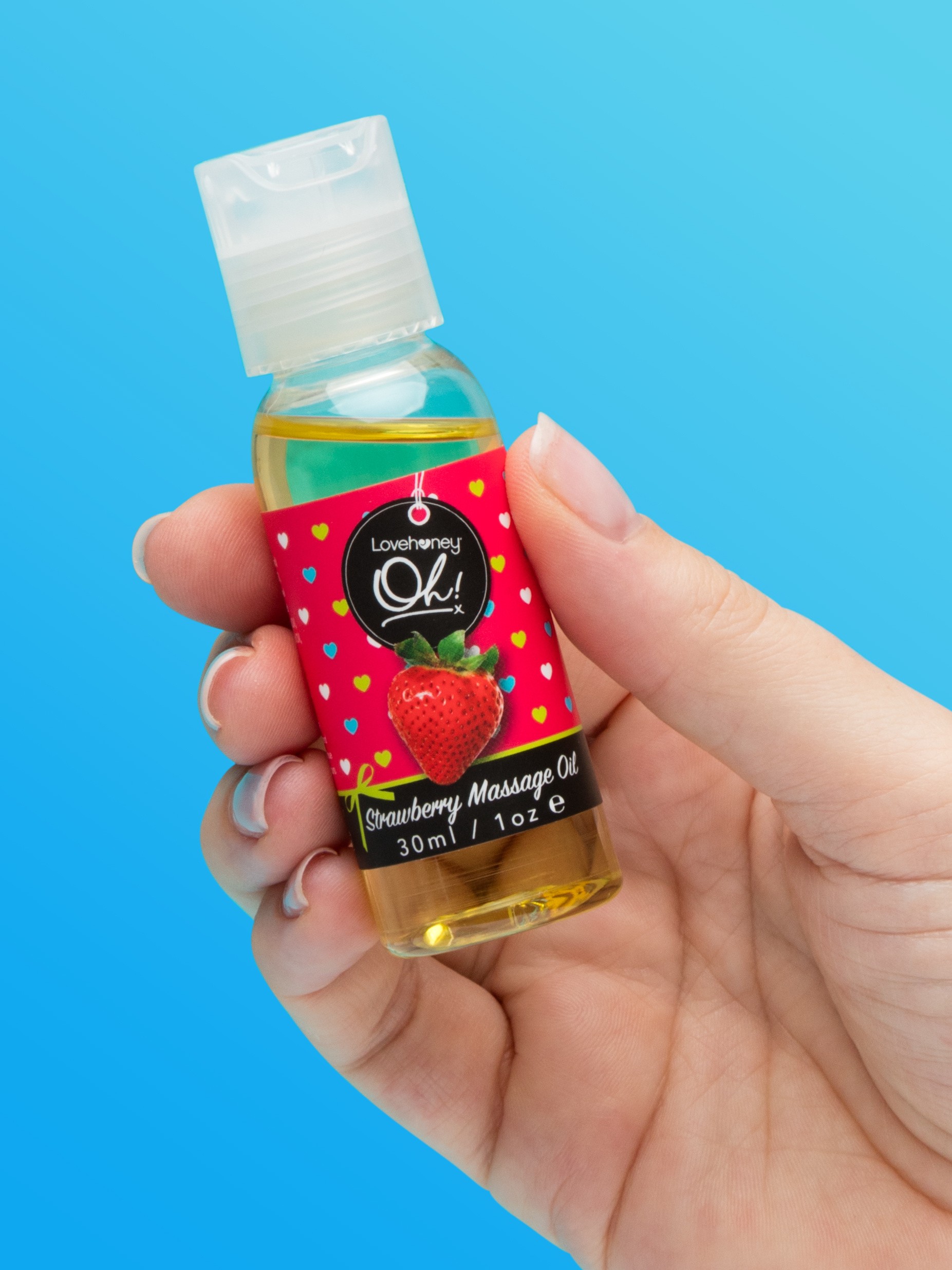 Lovehoney Oh! Strawberry Kissable Massage Oil 1.0 fl.oz - Image 2