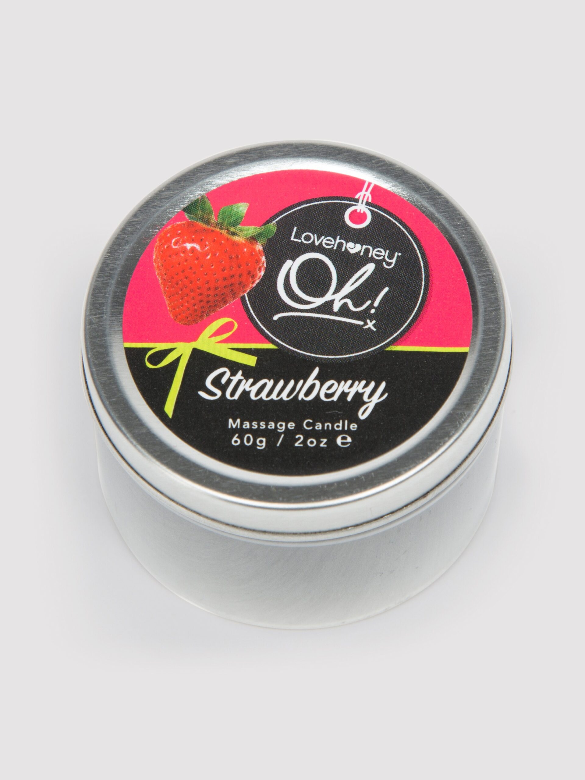 Lovehoney Oh! Strawberry Lickable Massage Candle 2.1oz - Image 2