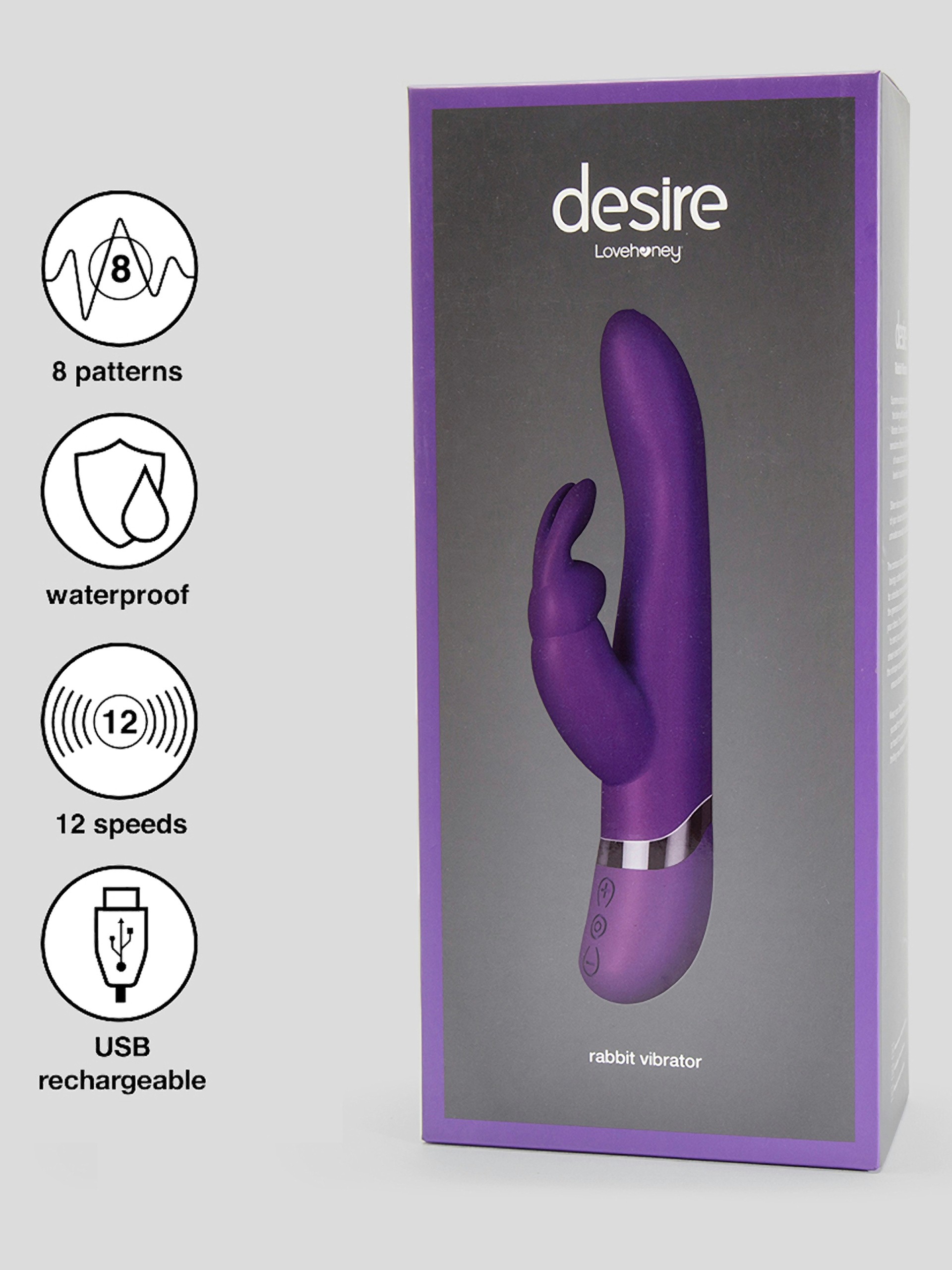 Desire Luxury Rechargeable Rabbit Vibrator - Image 7
