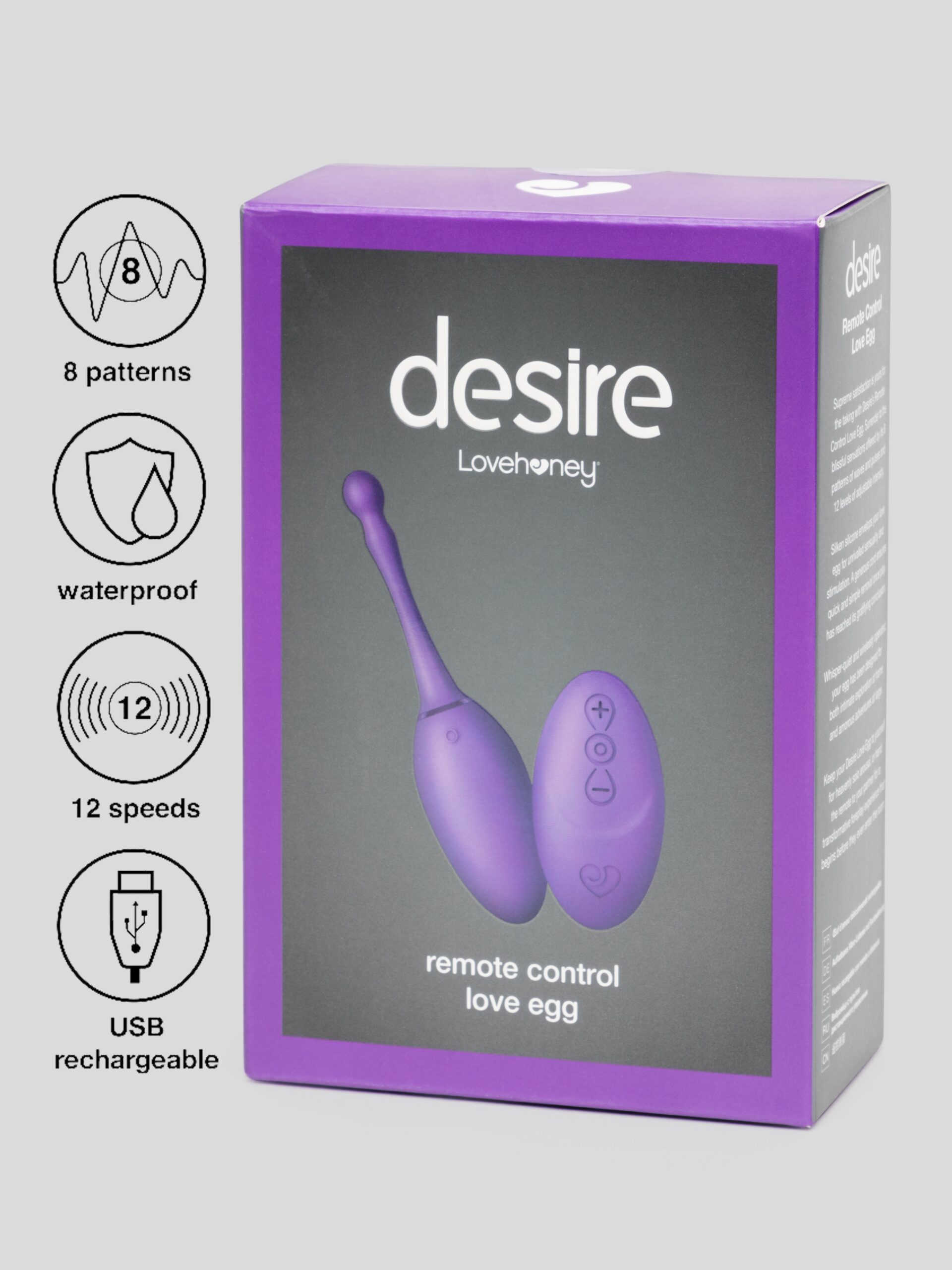 Desire Luxury Rechargeable Remote Control Love Egg Vibrator - Image 5