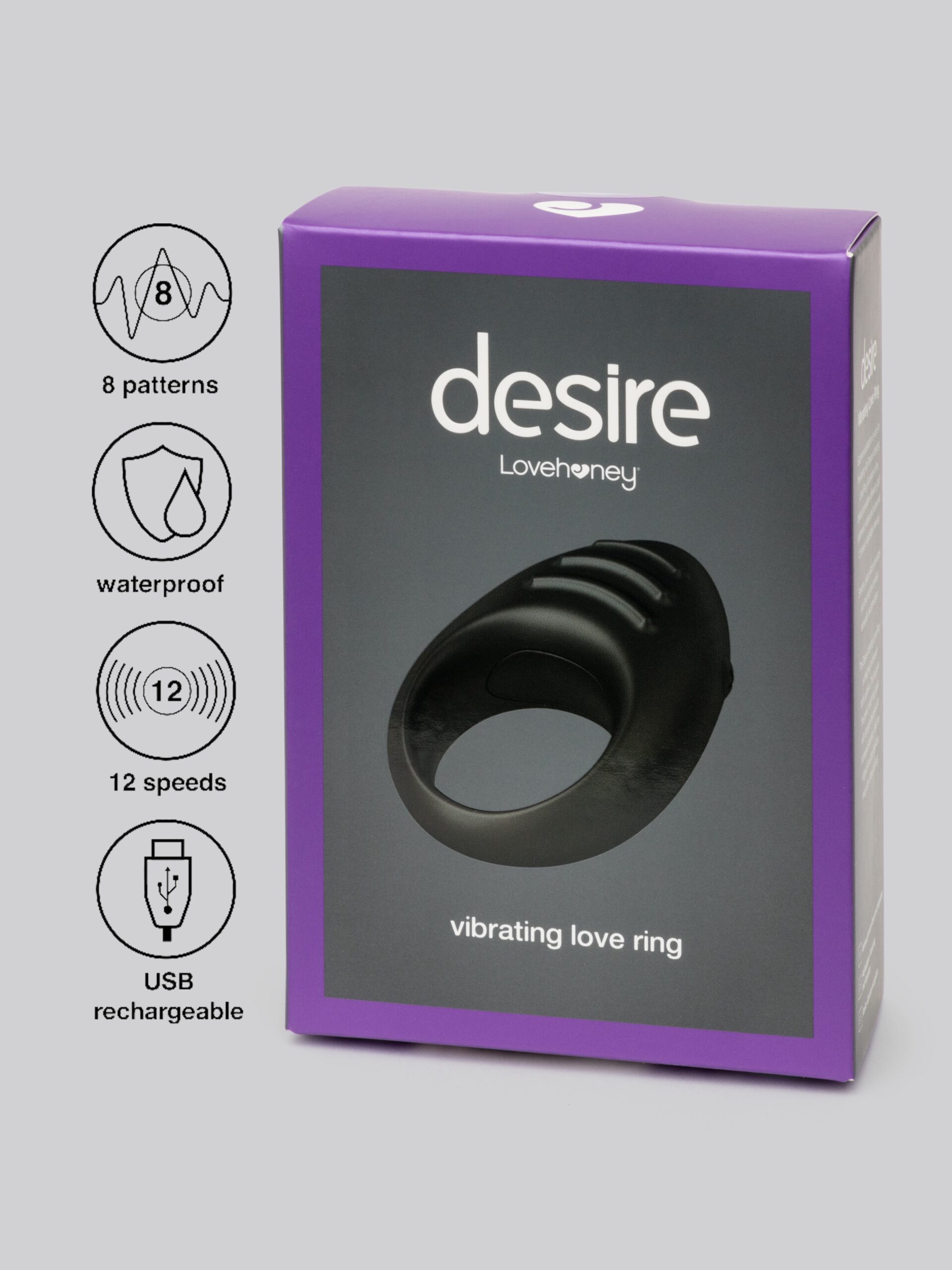 Desire Luxury Rechargeable Vibrating Cock Ring - Image 7