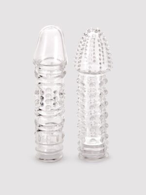 Lovehoney Twin Teasers Textured Penis Sleeves (2 Pack)