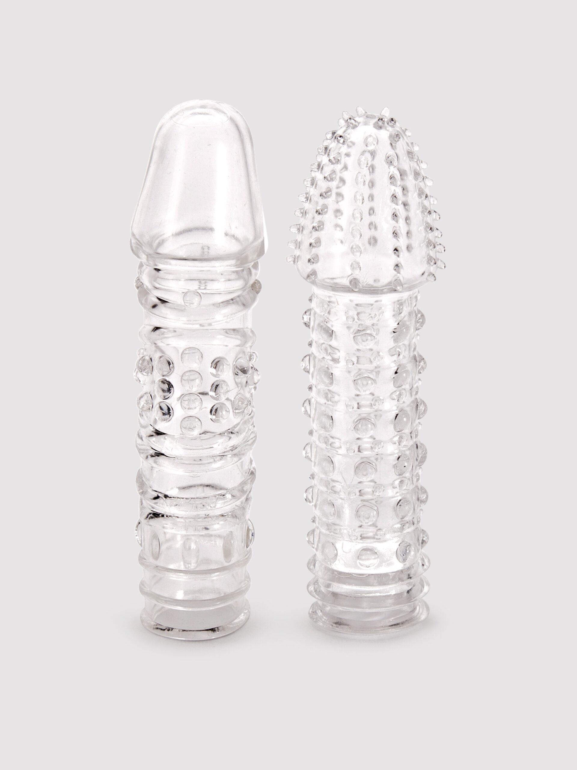 Lovehoney Twin Teasers Textured Penis Sleeves (2 Pack)