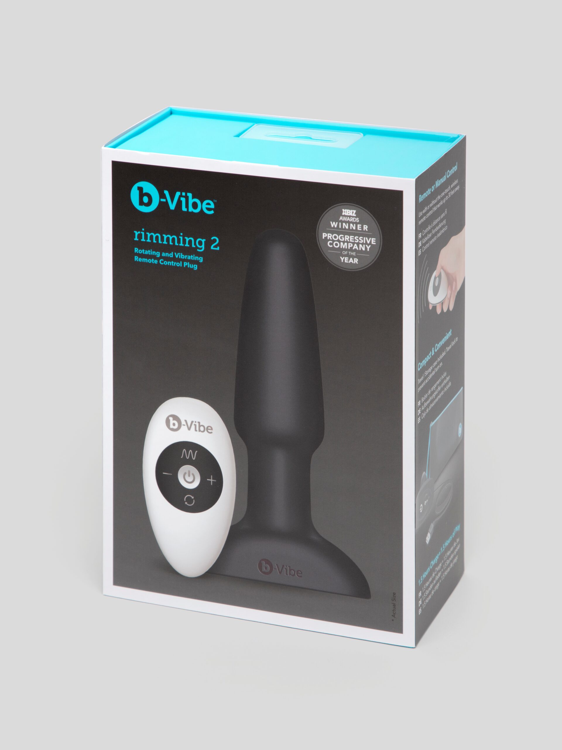 b-Vibe Remote Control Rechargeable Vibrating Rimming Butt Plug - Image 7