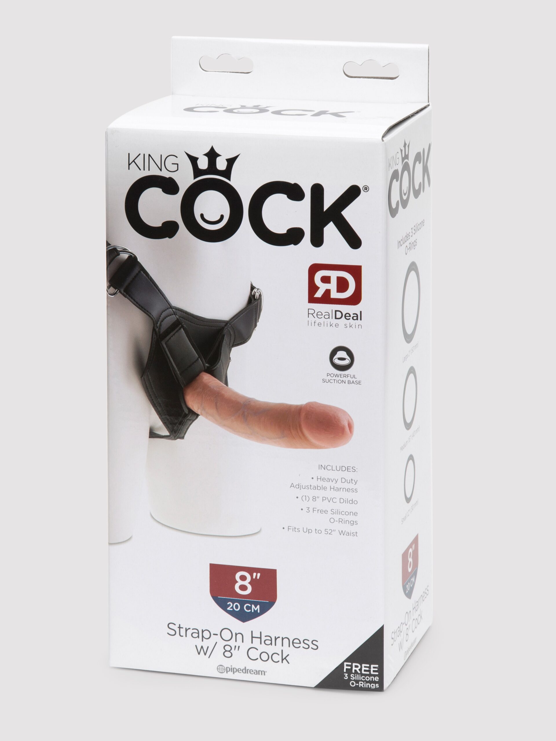 King Cock Strap-On Harness Kit with Ultra Realistic Dildo 8 Inch - Image 5
