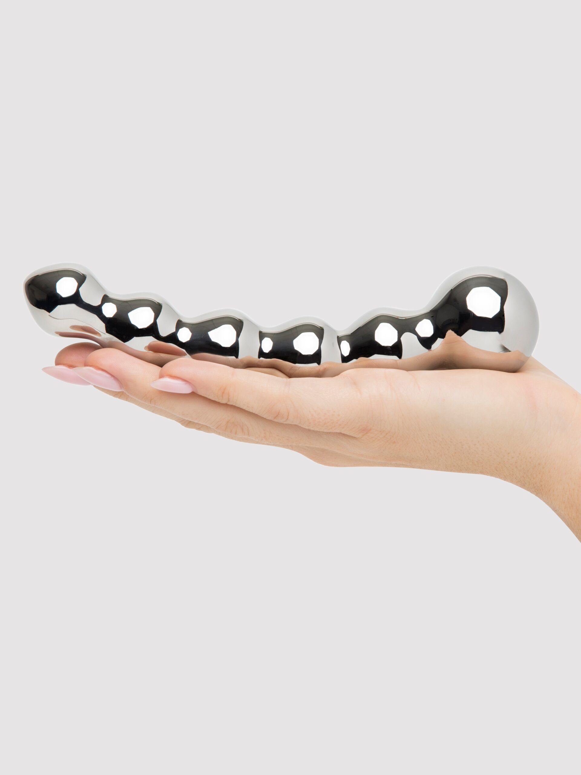Desire Luxury Beaded Stainless Steel Dildo - Image 4