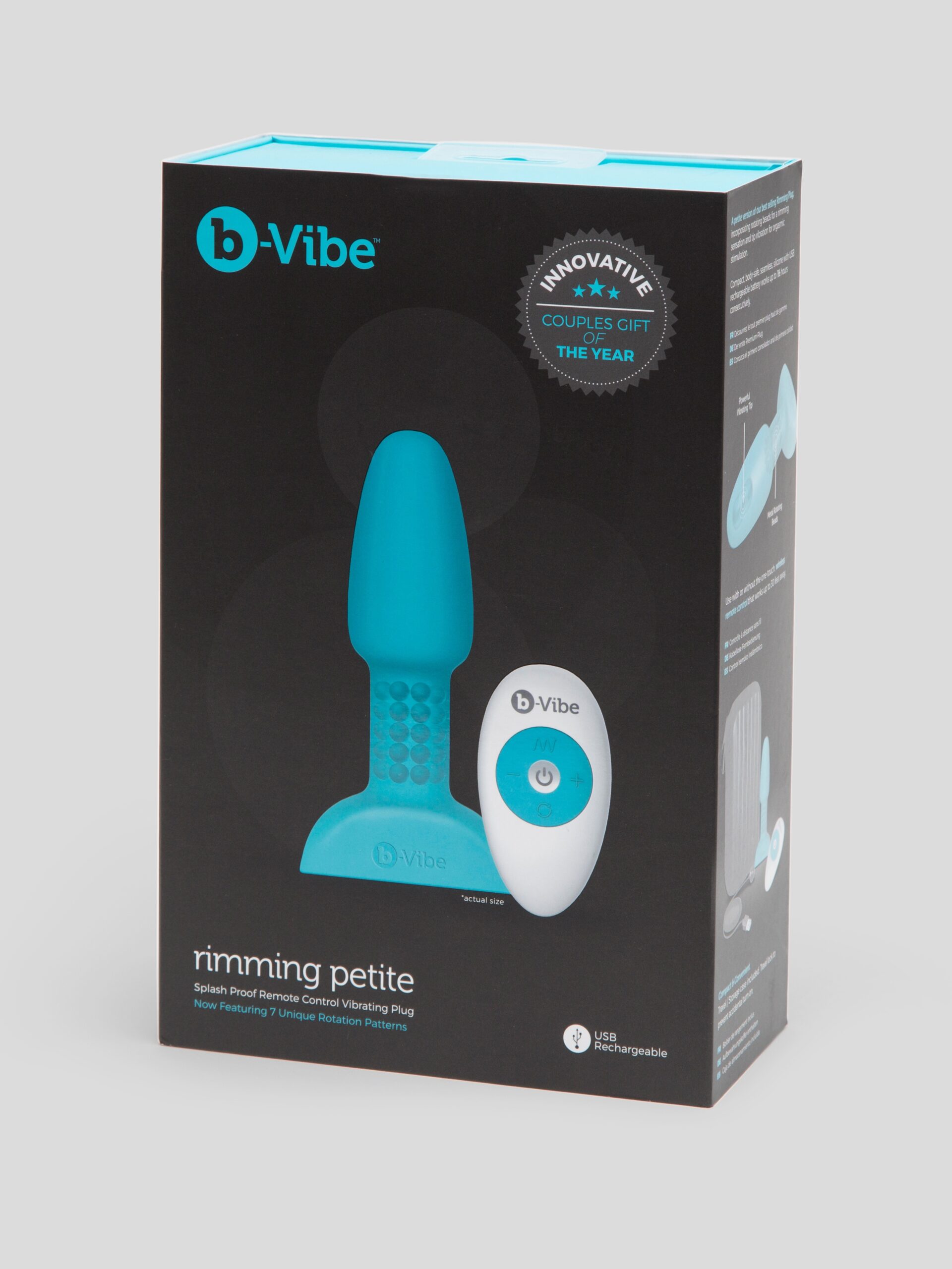 b-Vibe Remote Control Rechargeable Vibrating Rimming Butt Plug - Image 6
