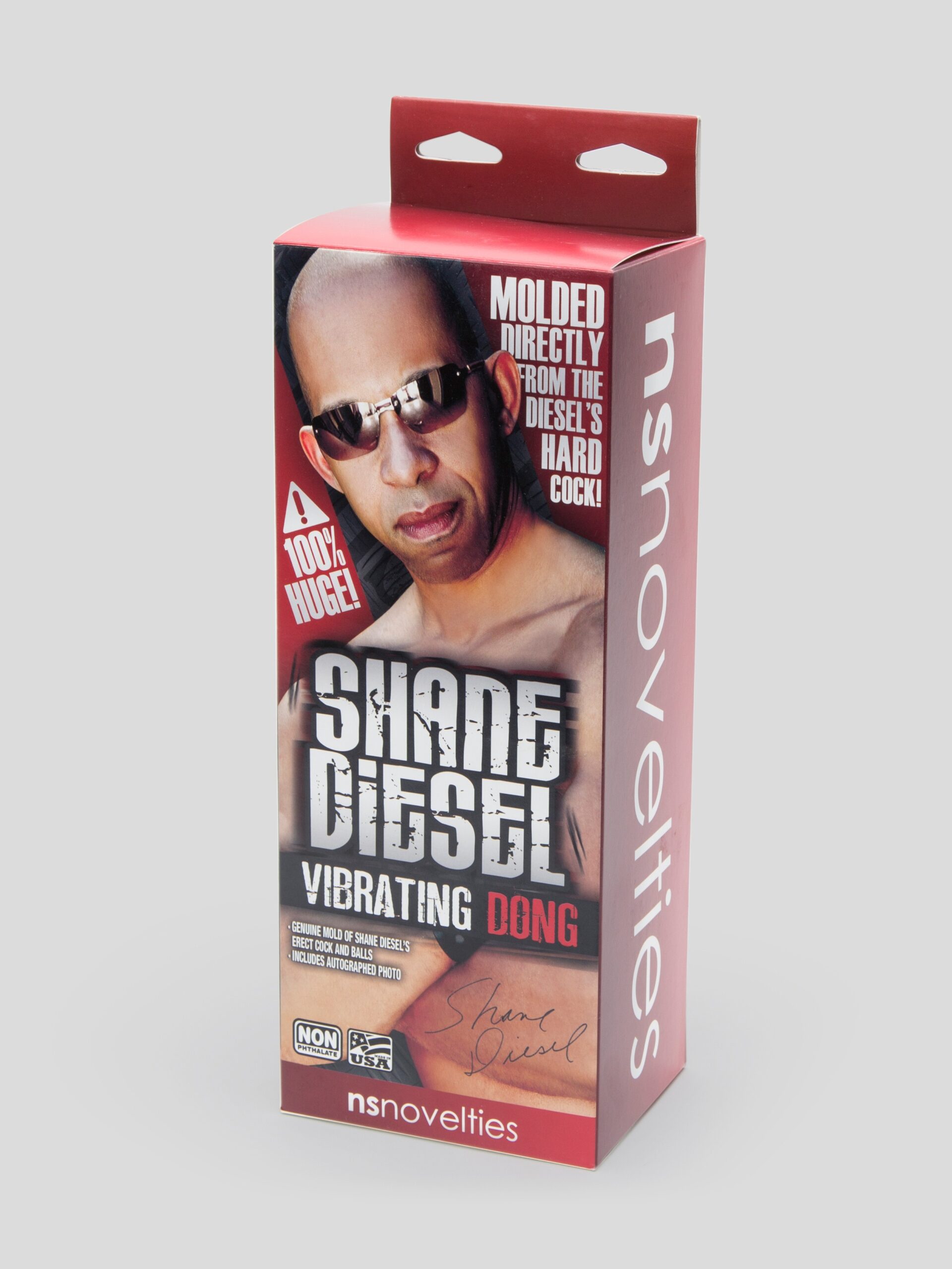 Shane Diesel Vibrating Realistic Suction Cup Dildo with Balls 10 Inch - Image 6