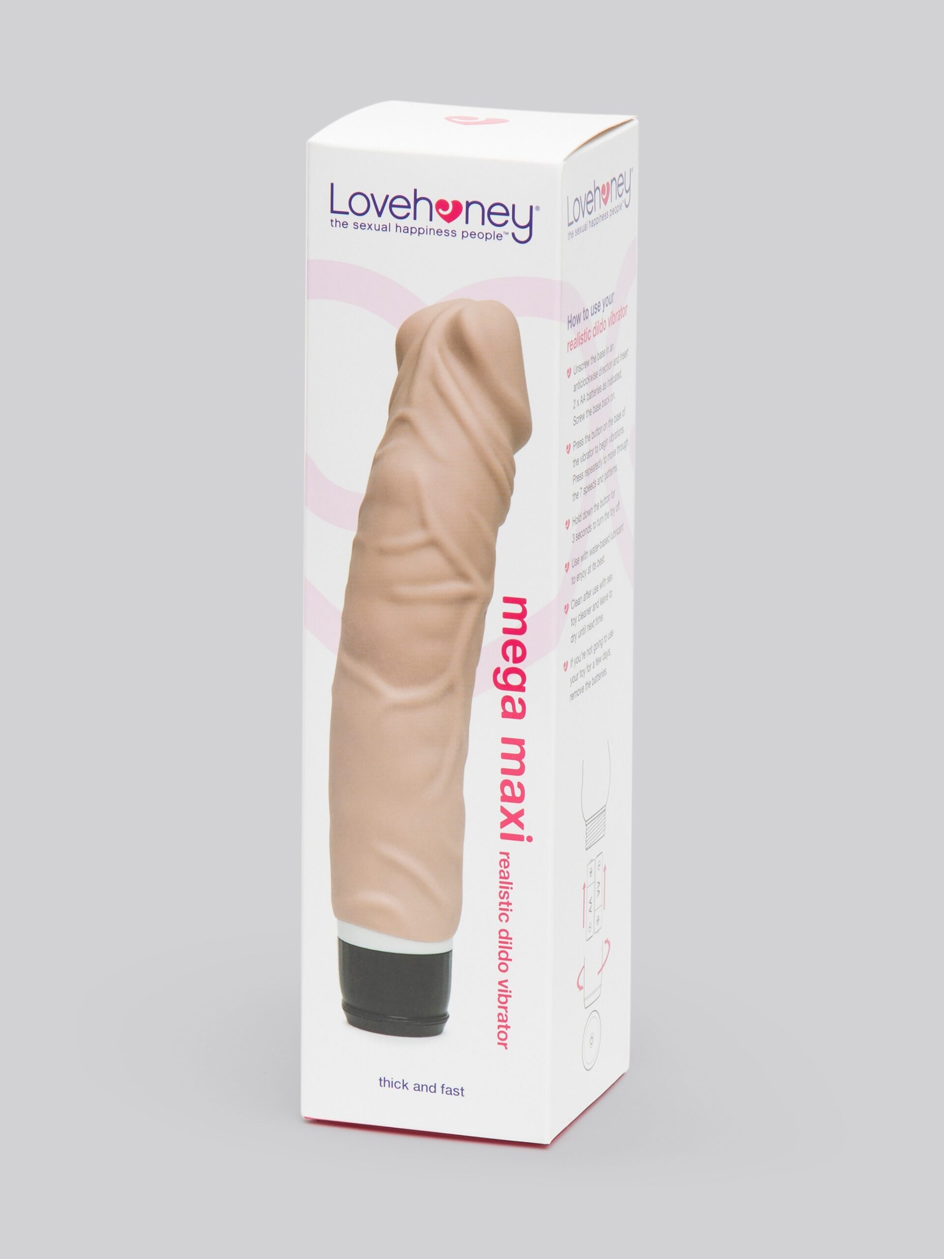 Lovehoney Silicone 7 Function Extra Girthy Realistic Vibrator 8 Inch - Image 6
