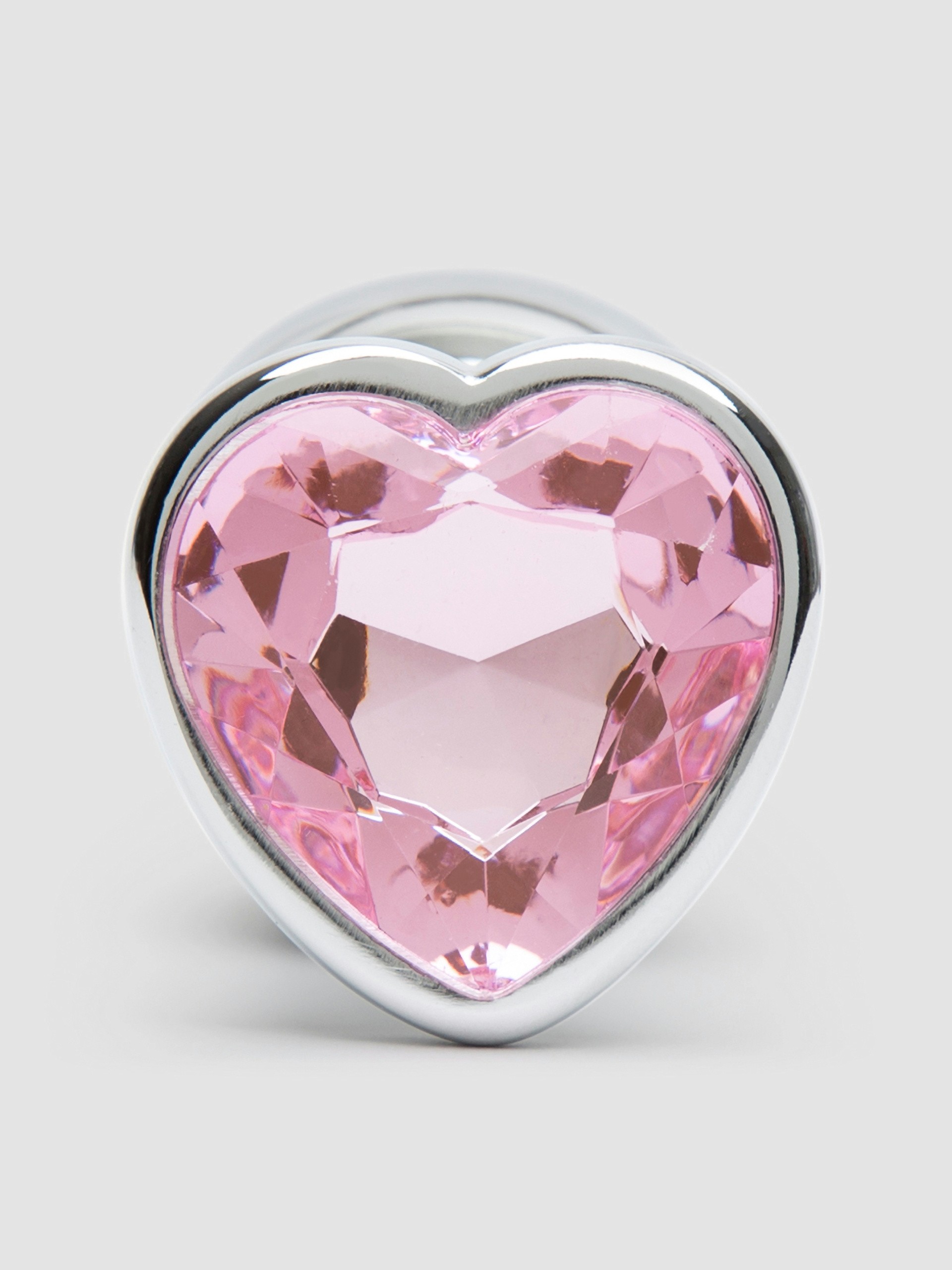 Lovehoney Jeweled Heart Metal Large Butt Plug 3.5 Inch - Image 2