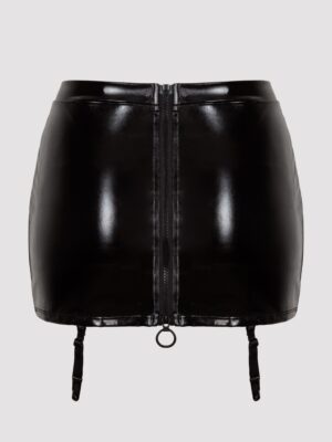 Lovehoney Plus Size Fierce Wet Look Garter Skirt