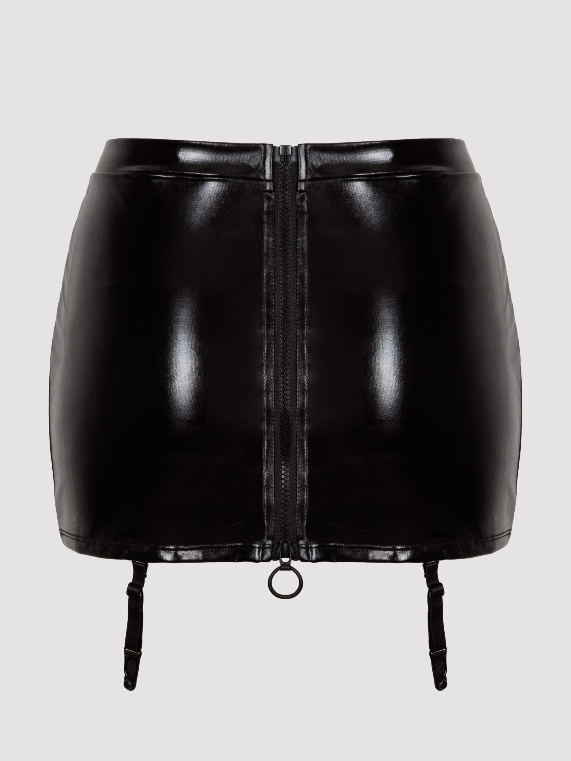 Lovehoney Plus Size Fierce Wet Look Garter Skirt