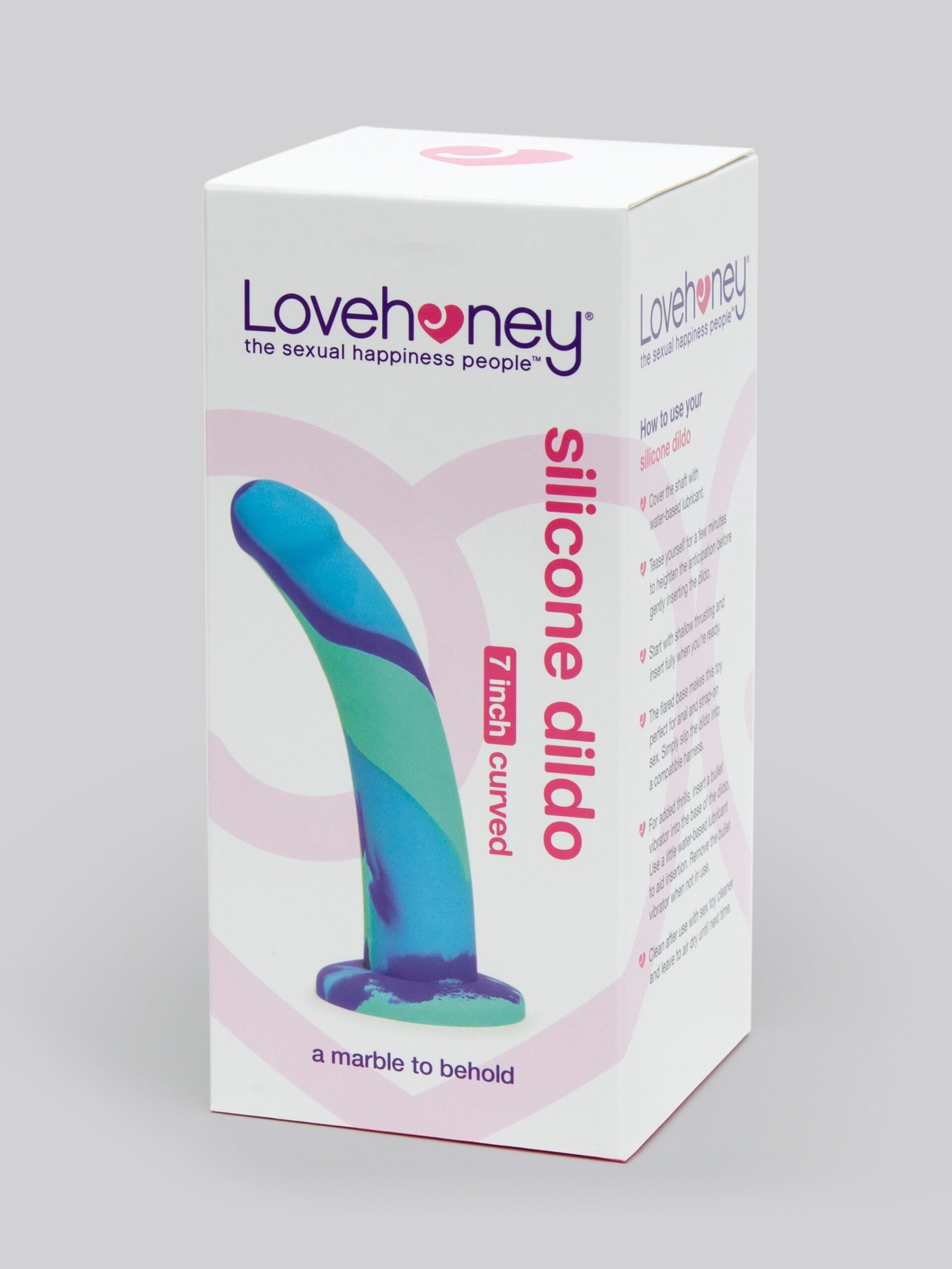 Lovehoney Air and Water Curved Silicone Suction Cup Dildo 7 Inch - Image 5