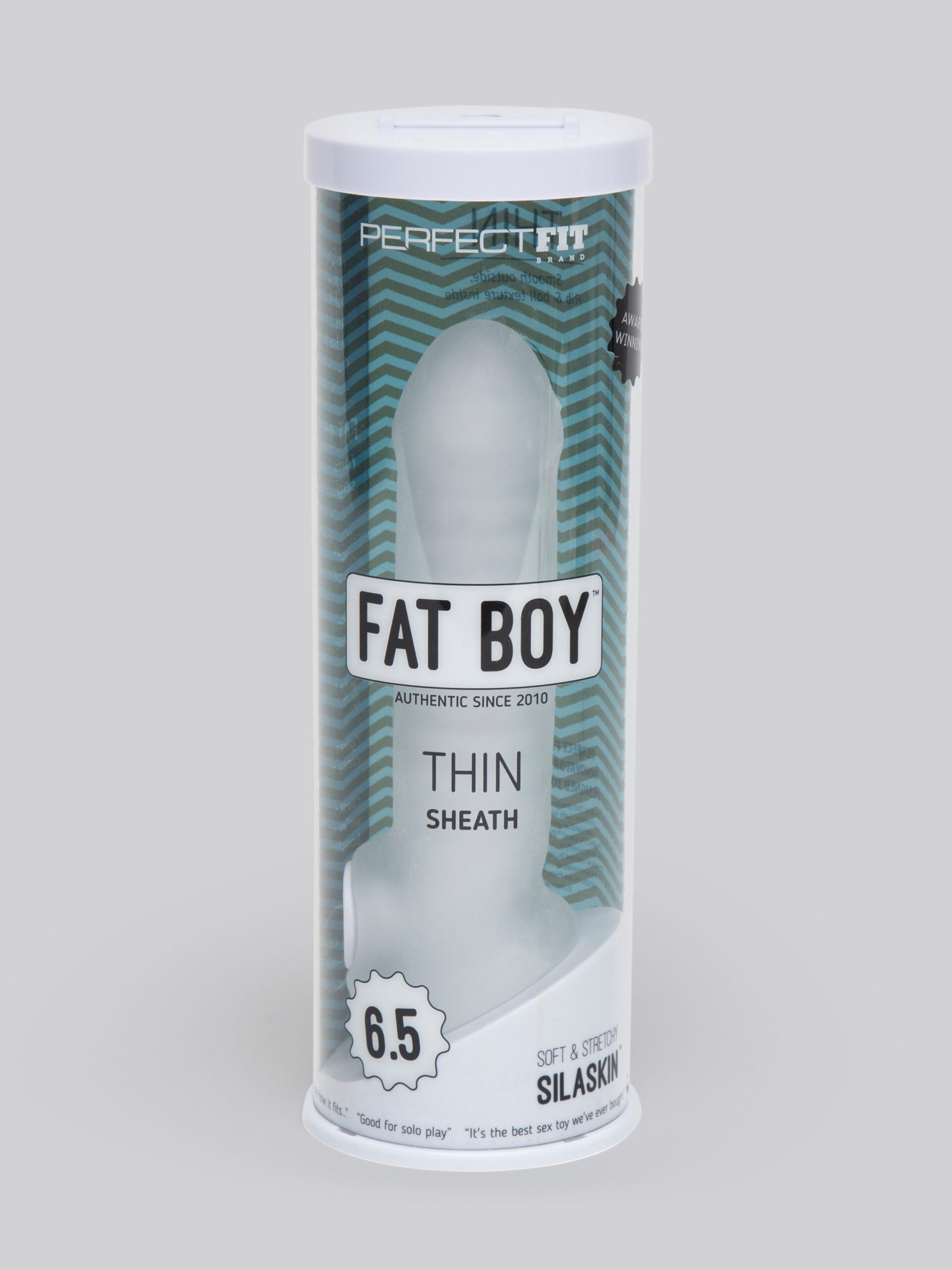 Perfect Fit Fat Boy Thin 6.5 Inch Penis Sleeve with Ball Loop - Image 5