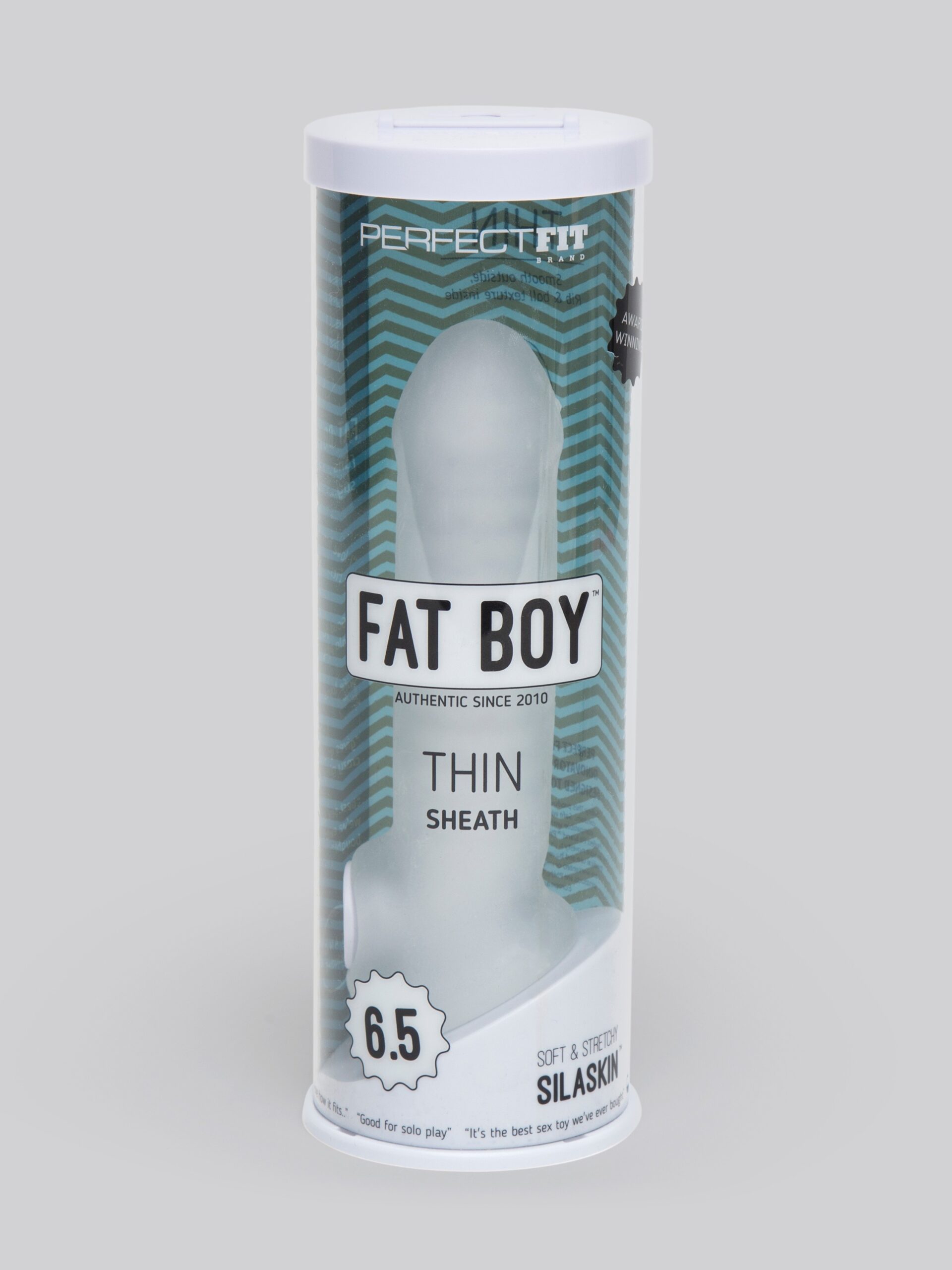 Perfect Fit Fat Boy Thin 6.5 Inch Penis Sleeve with Ball Loop - Image 6