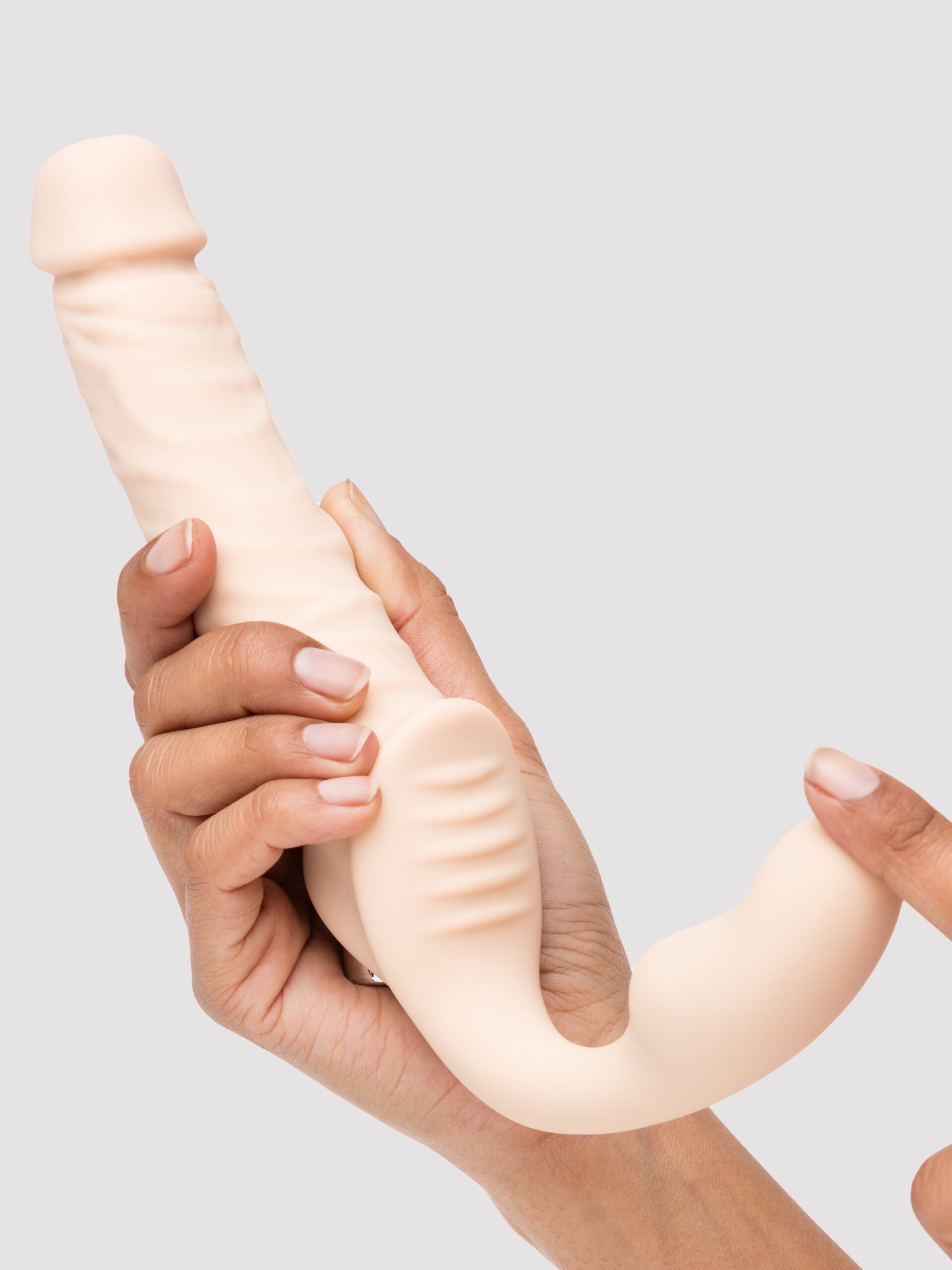 Lifelike Lover Luxe Posable Realistic Vibrating Strapless Strap-On - Image 5