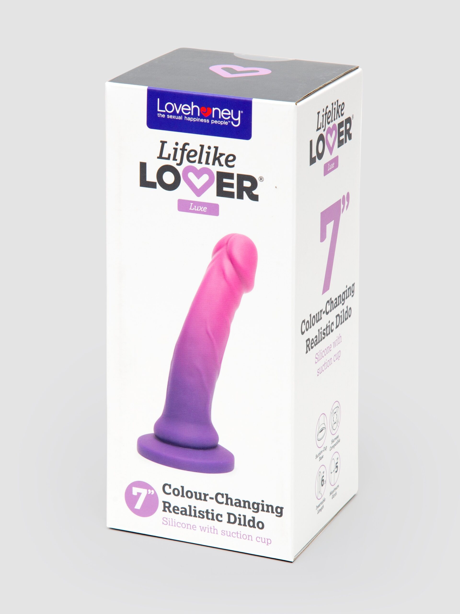 Lifelike Lover Luxe Realistic Color-Changing Silicone Dildo 7 Inch - Image 7