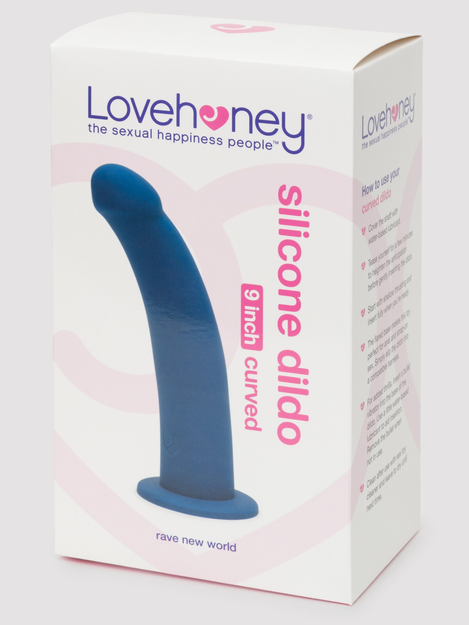 Lovehoney Curved Silicone Suction Cup Dildo 9 Inch - Image 5