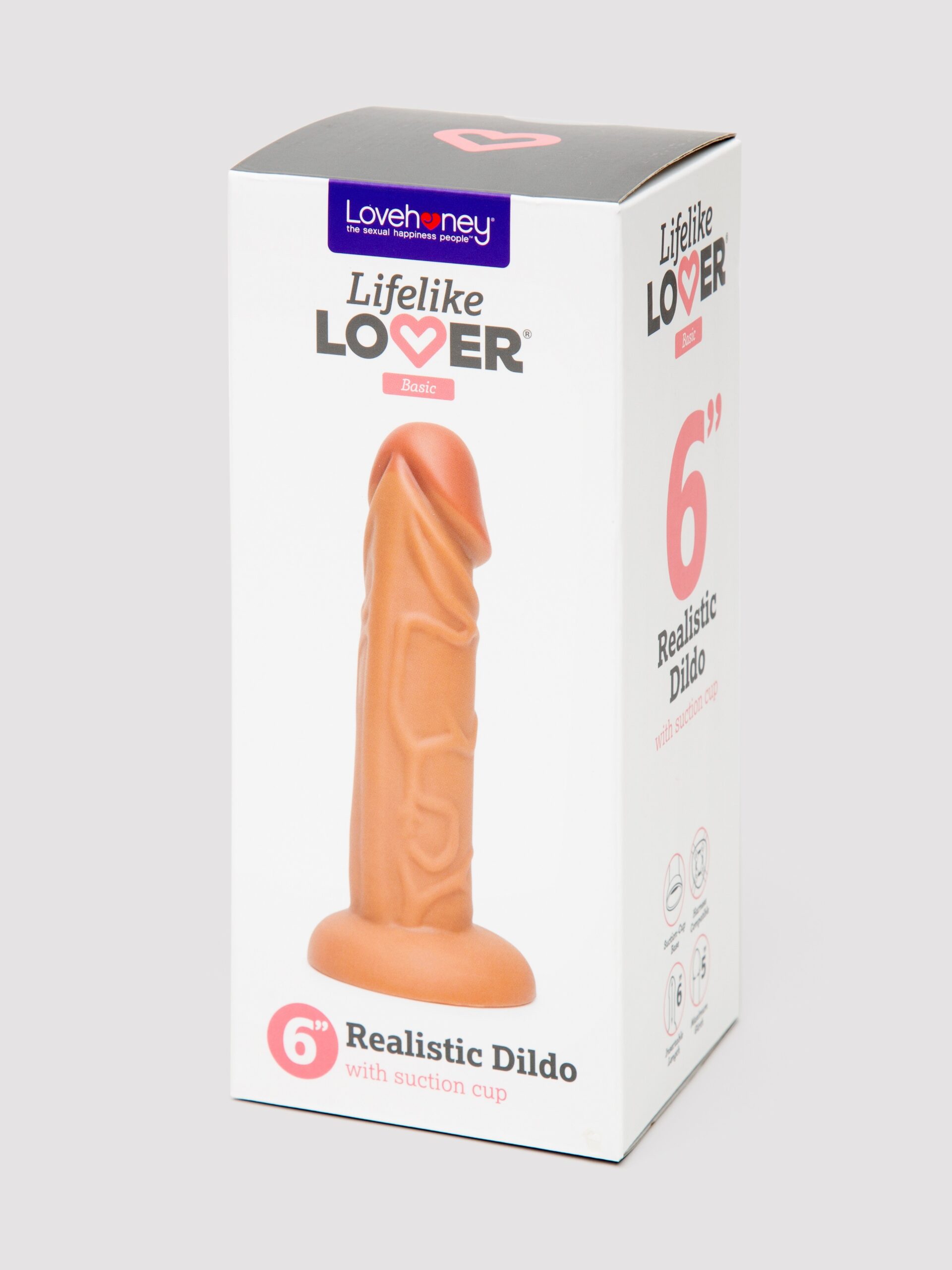 Lifelike Lover Basic Realistic Suction Cup Dildo 6 Inch - Image 6