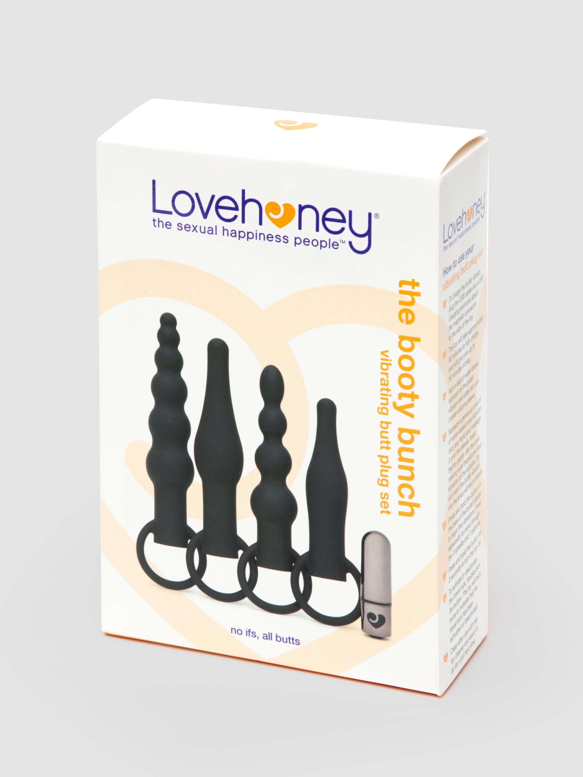 Lovehoney The Booty Bunch Rechargeable Vibrating Butt Plug Set (5 Piece) - Image 7