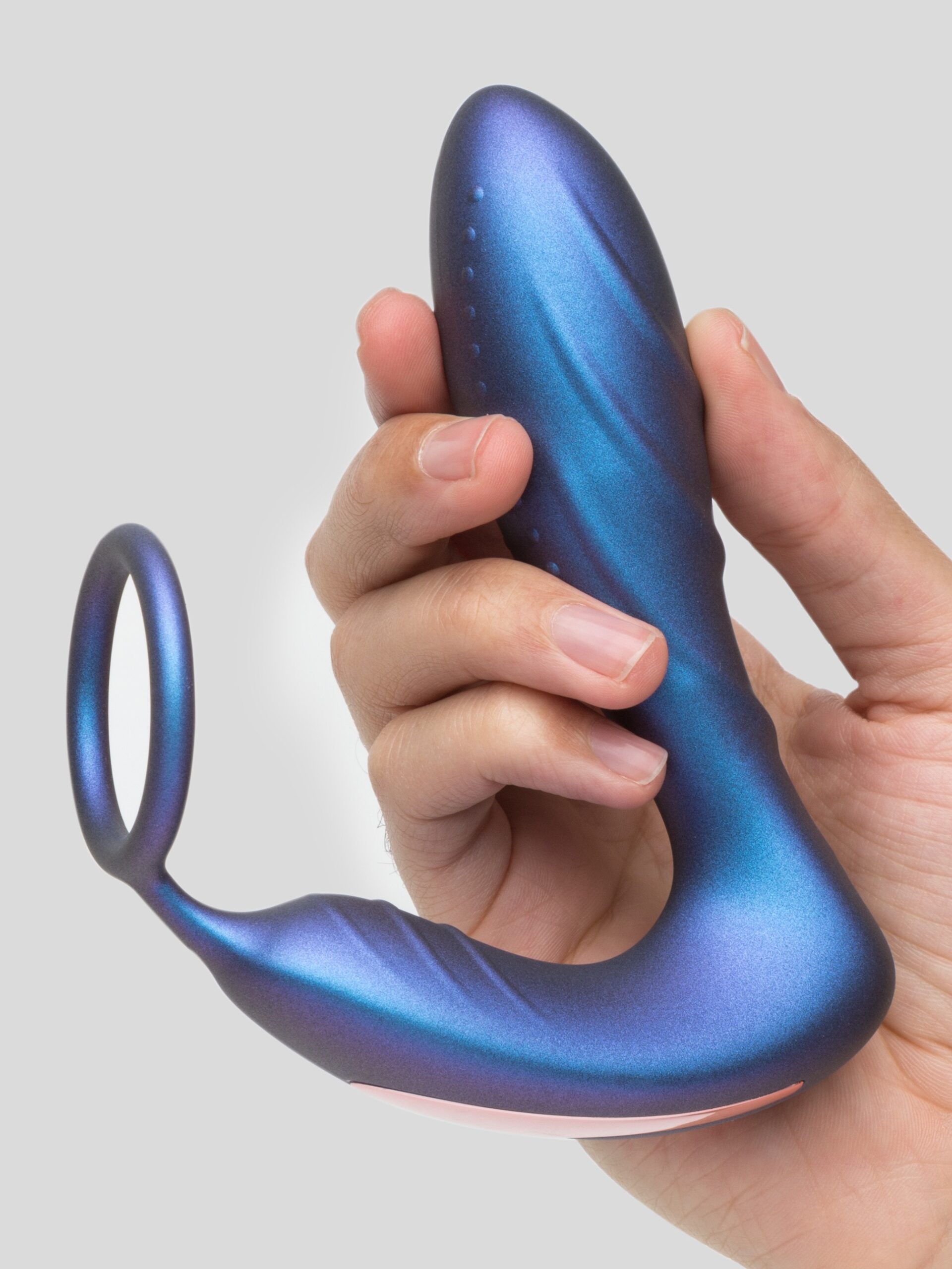 Hueman Black Hole Galactic Silicone Remote Control Cock Ring Butt Plug - Image 5