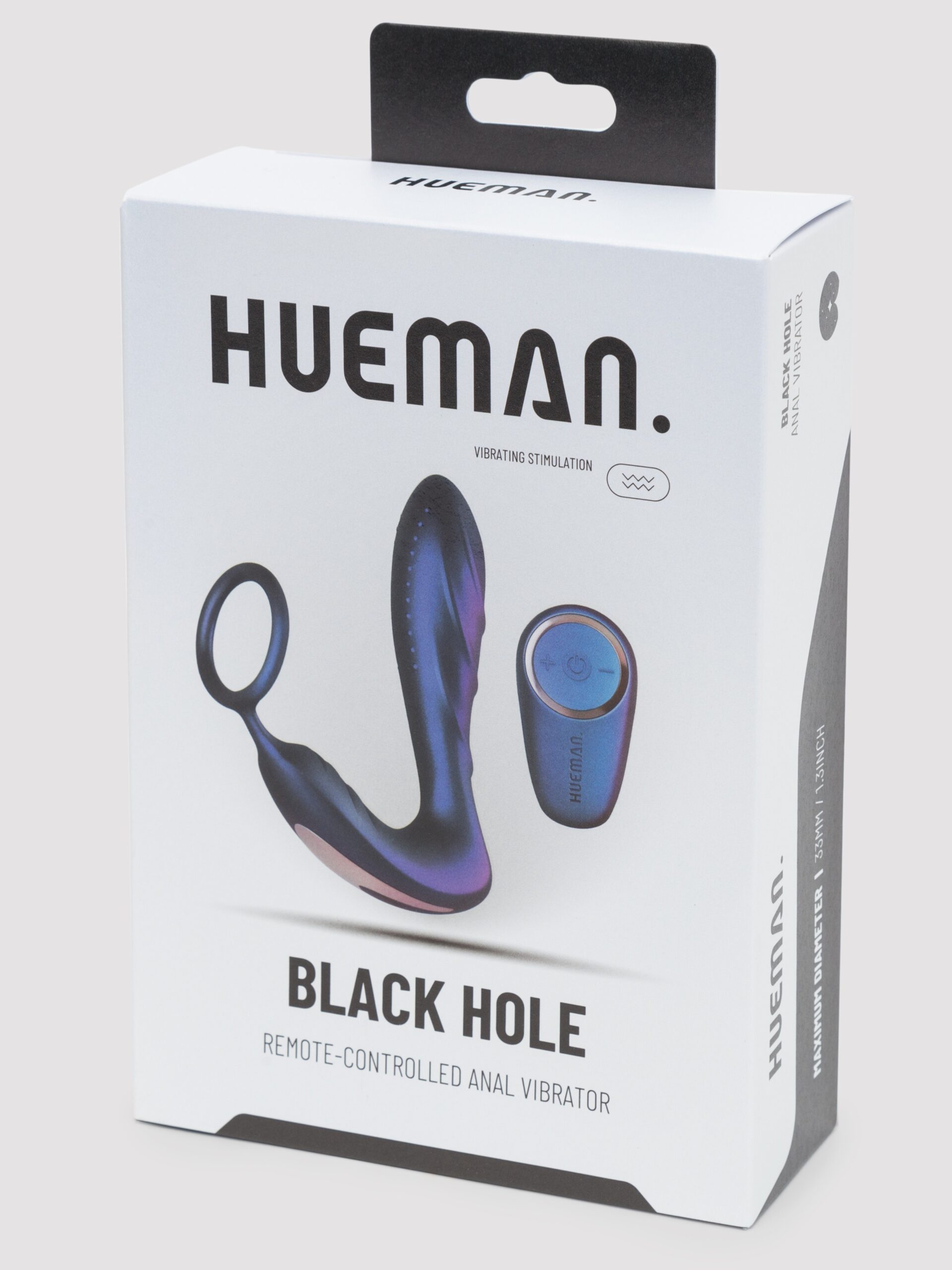 Hueman Black Hole Galactic Silicone Remote Control Cock Ring Butt Plug - Image 7
