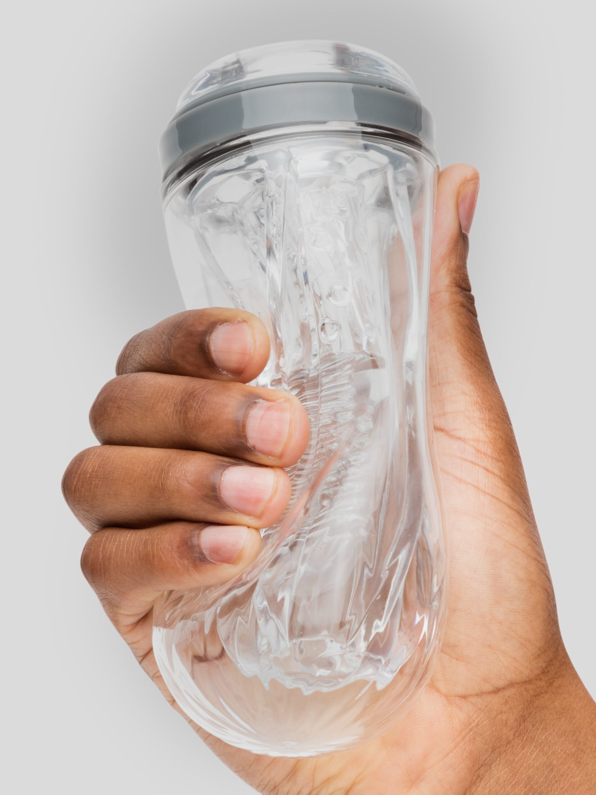 Lovehoney Heads Up Clear Textured Stroker Cup - Image 5
