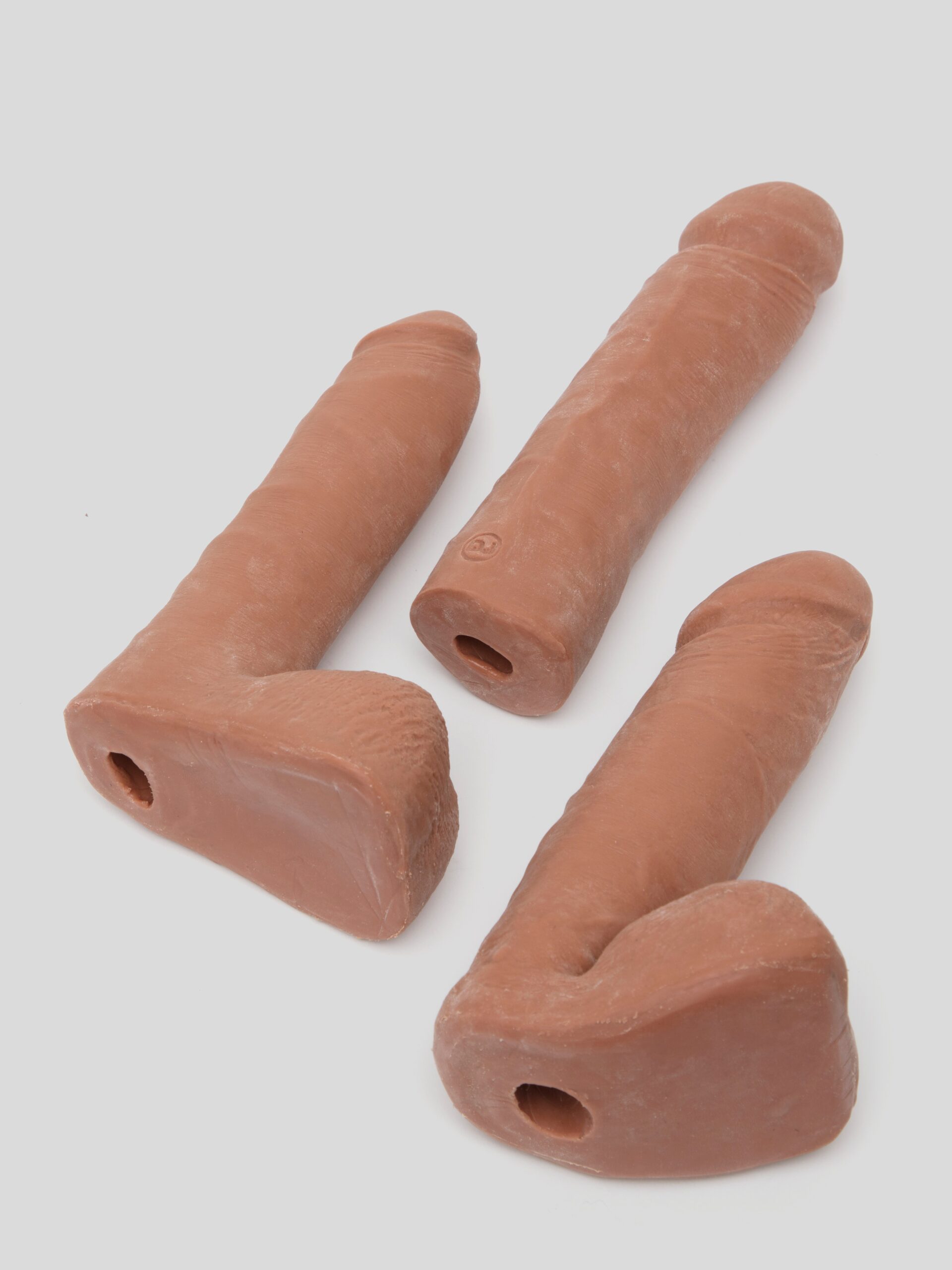 Doc Johnson Vac-U-Lock Vibrating Dual-Density Ultraskyn Harness Set (Flesh Tan) - Image 4