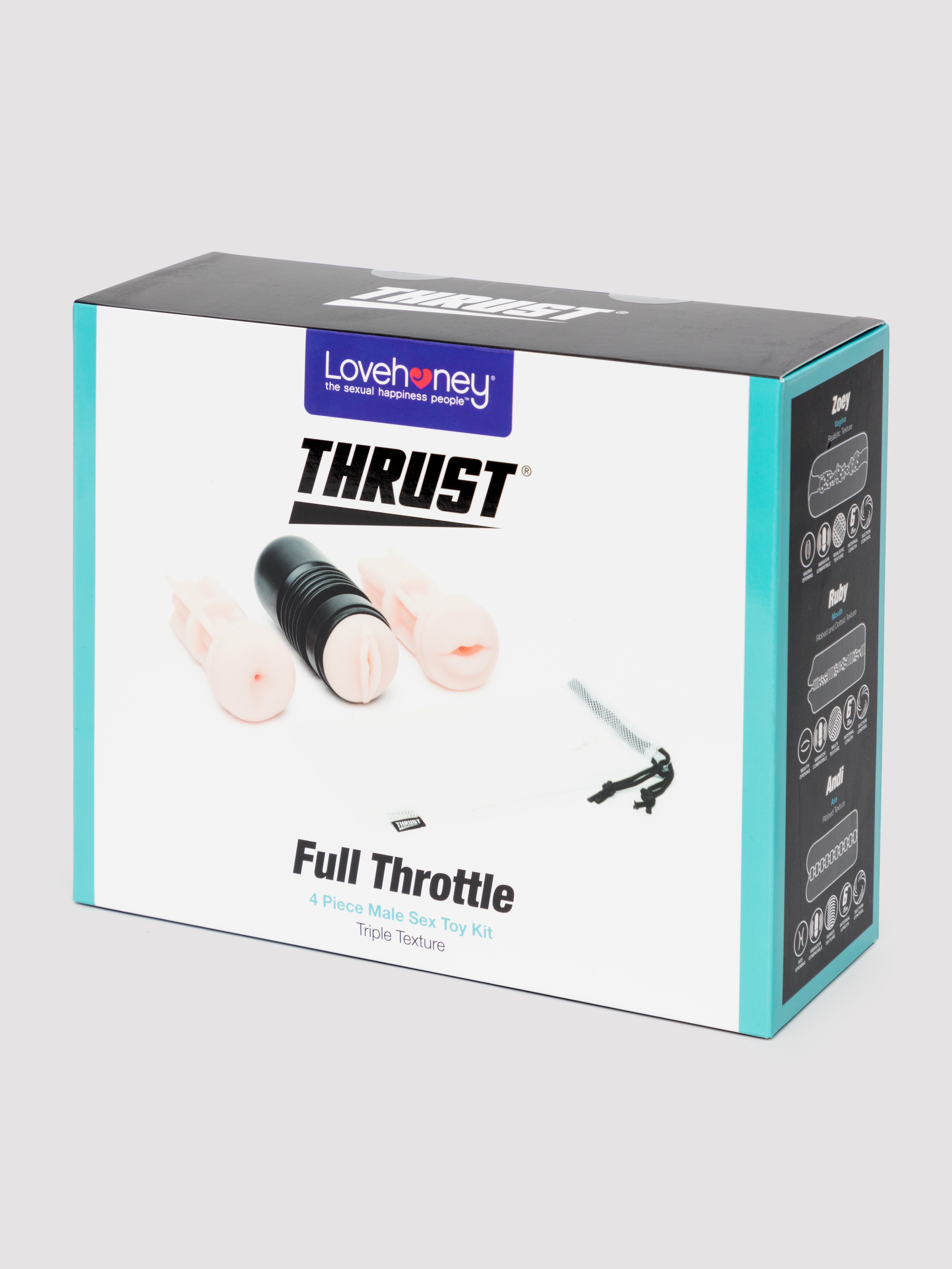 THRUST Pro Ultra Full Throttle Realistic Masturbator Cup Set (4 Piece) - Image 5