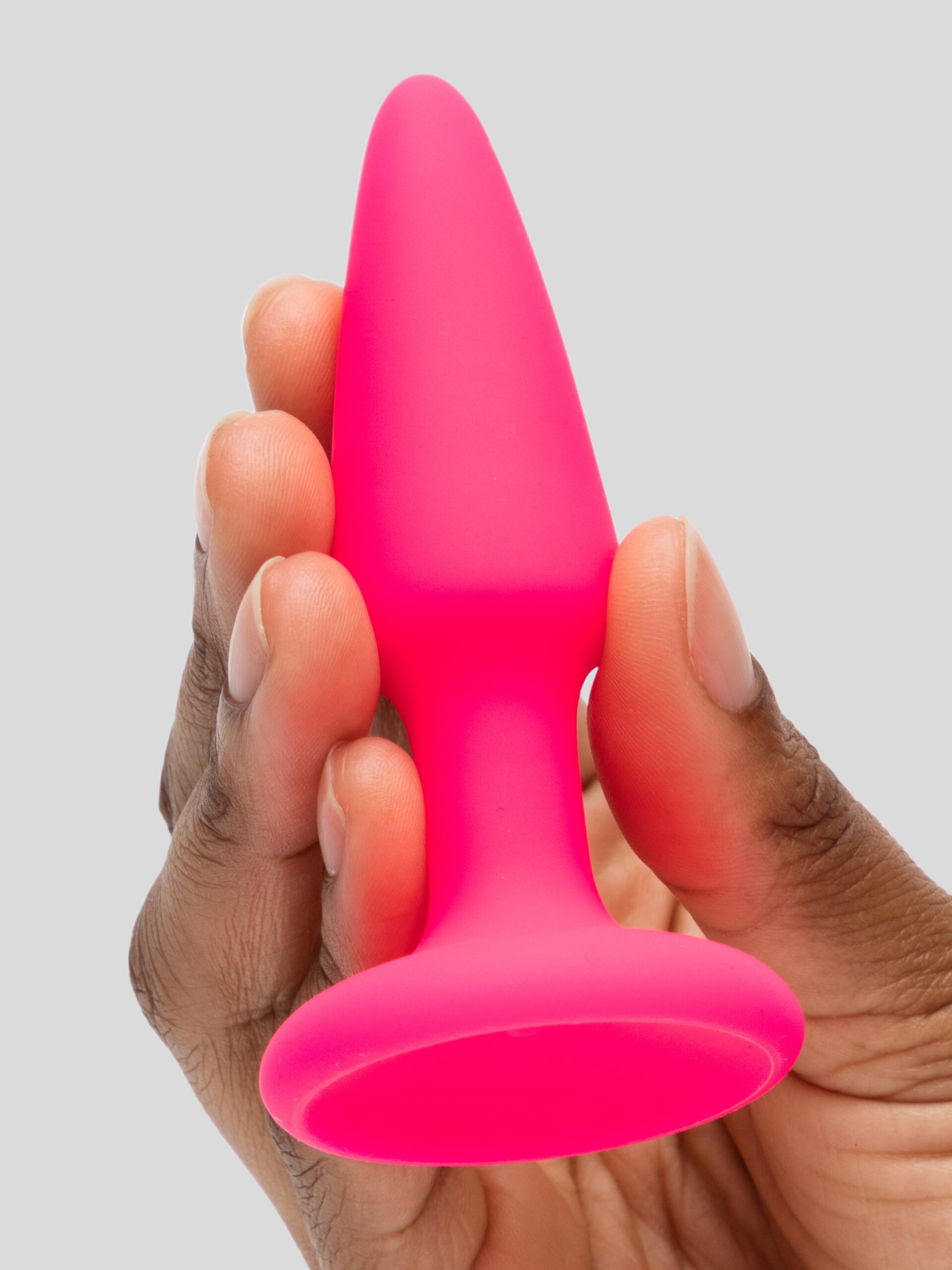 Rainbow Tapered Silicone Butt Plug Set (3-Piece) - Image 5