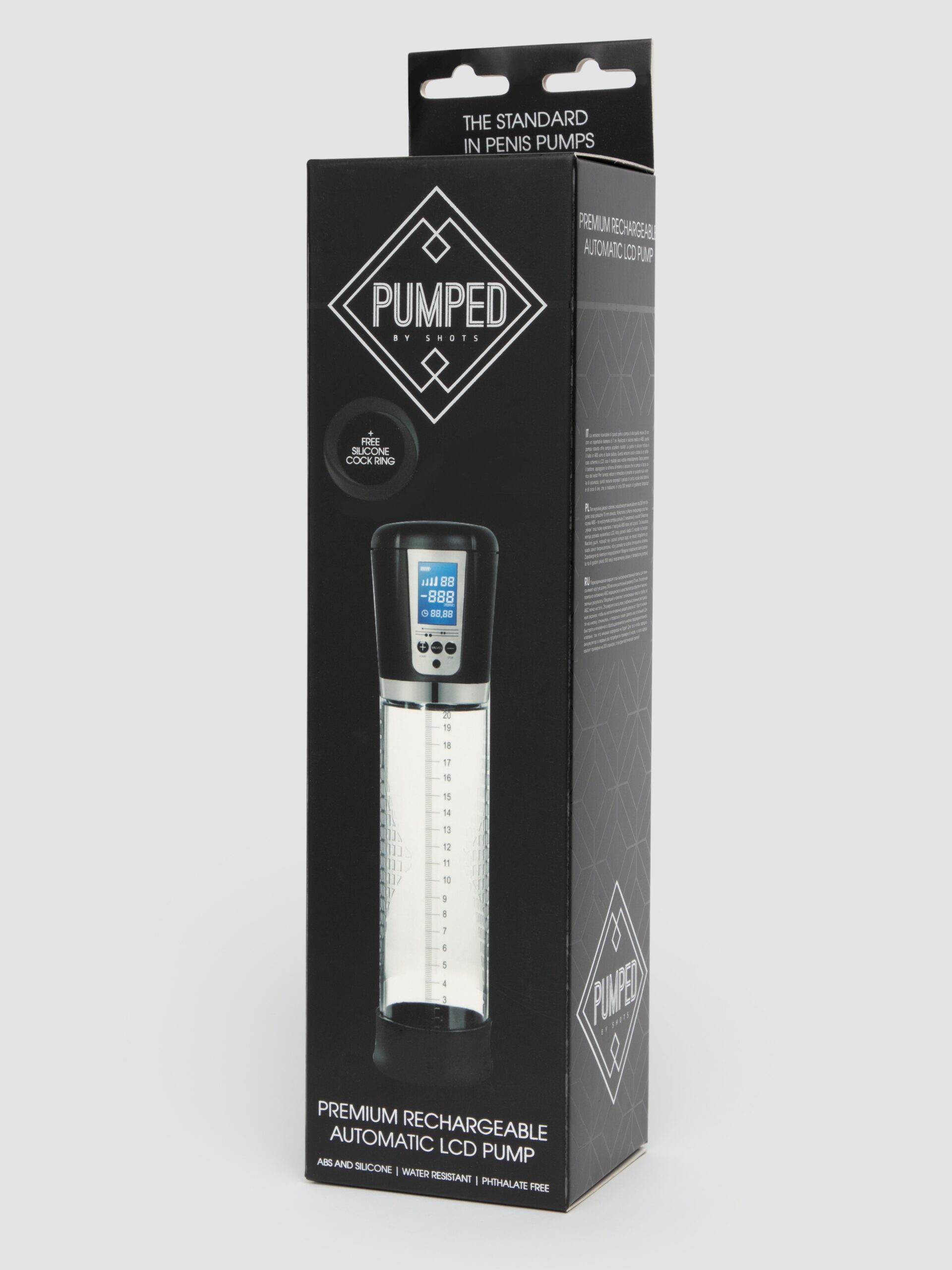 Pumped Premium Rechargeable Automatic LCD Penis Pump - Image 5