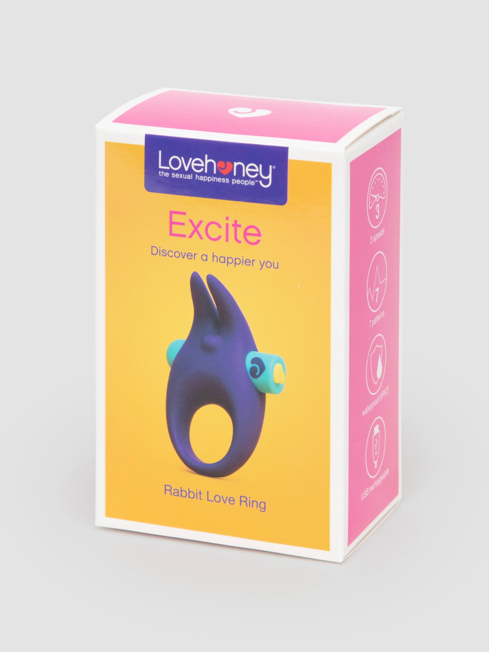 Lovehoney Excite 10 Function Rechargeable Rabbit Love Ring - Image 6