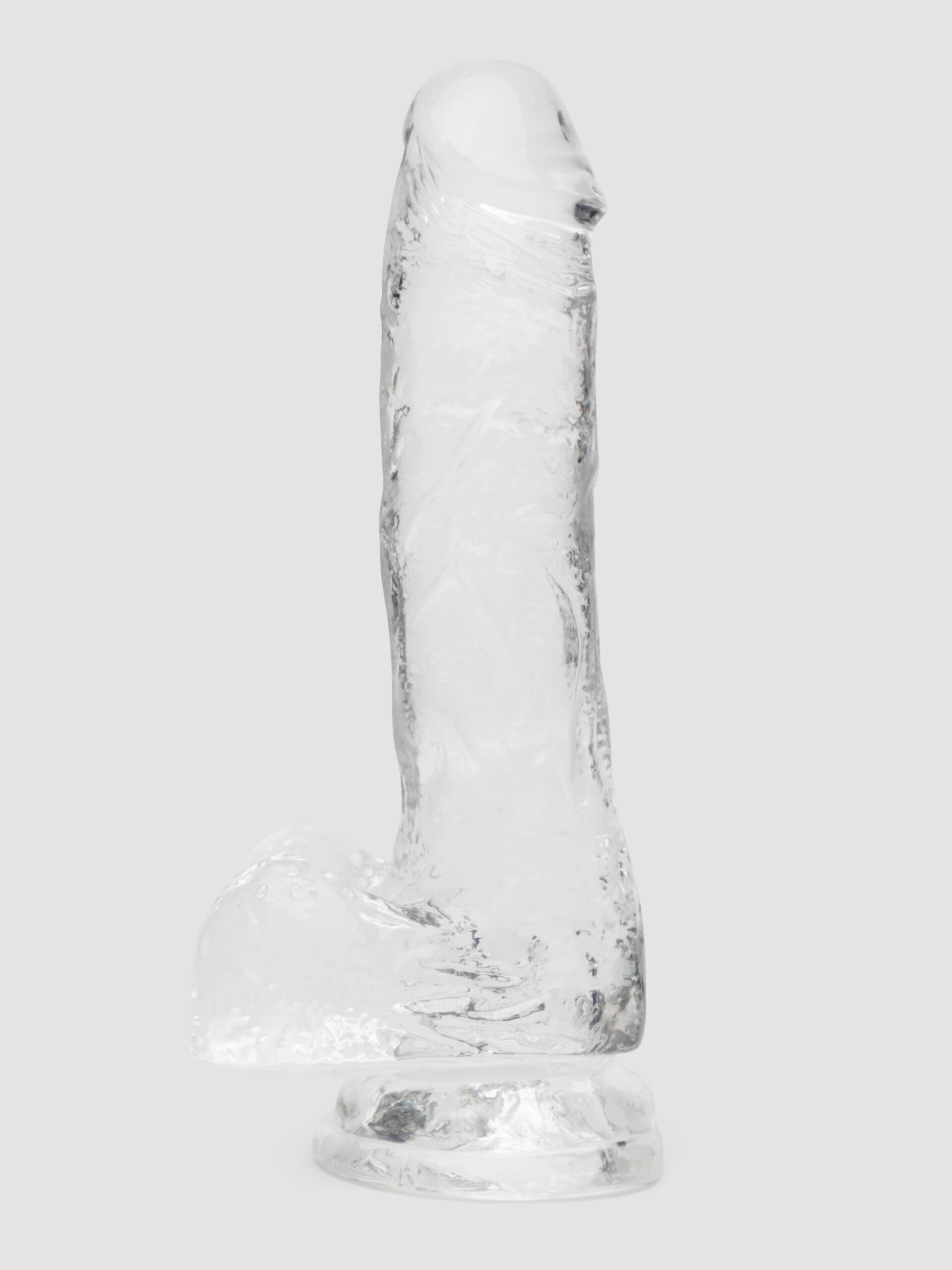 Lovehoney Enjoy Clear Dildo with Balls 7 Inch - Image 2