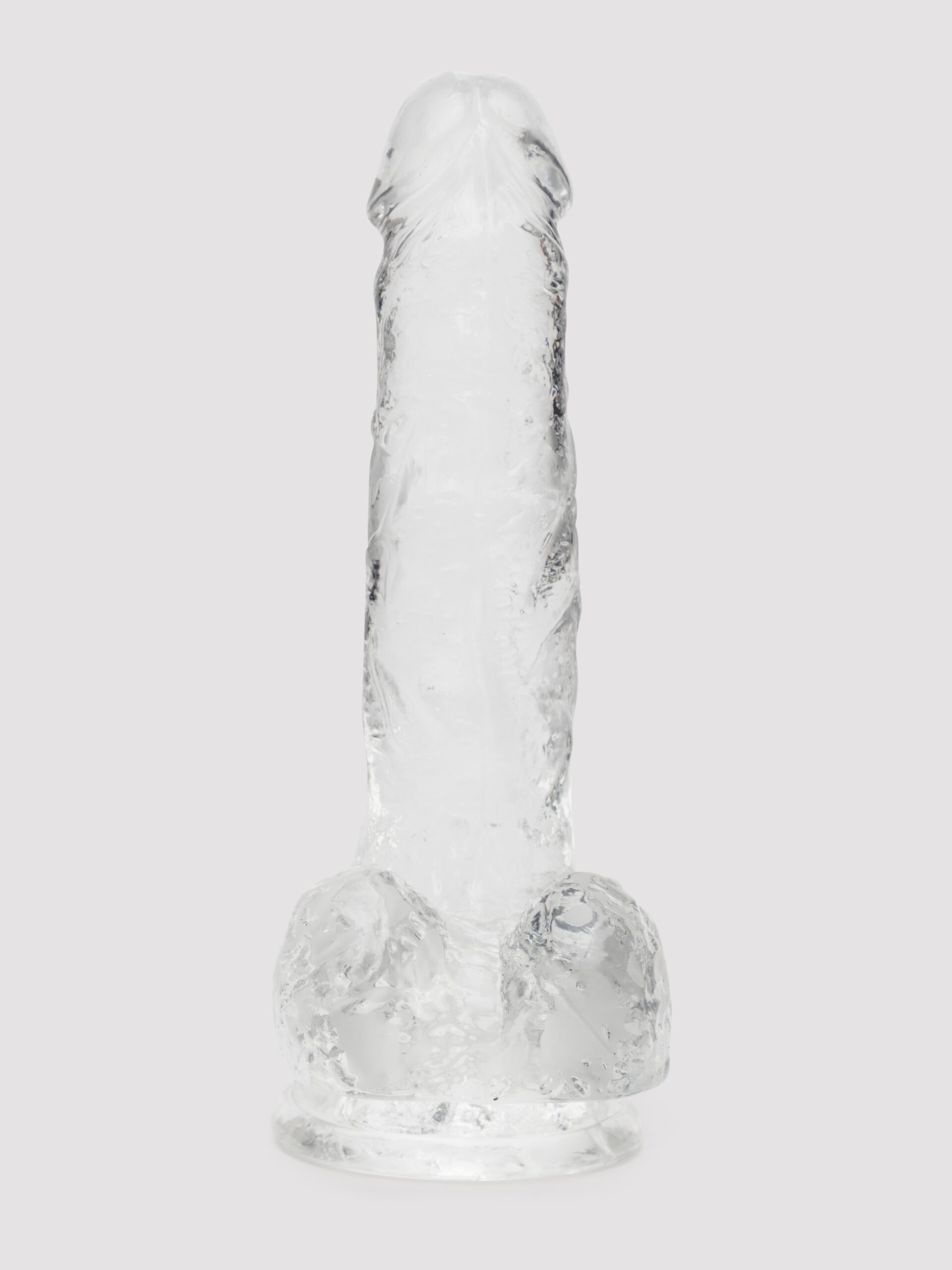 Lovehoney Enjoy Clear Dildo with Balls 7 Inch - Image 3