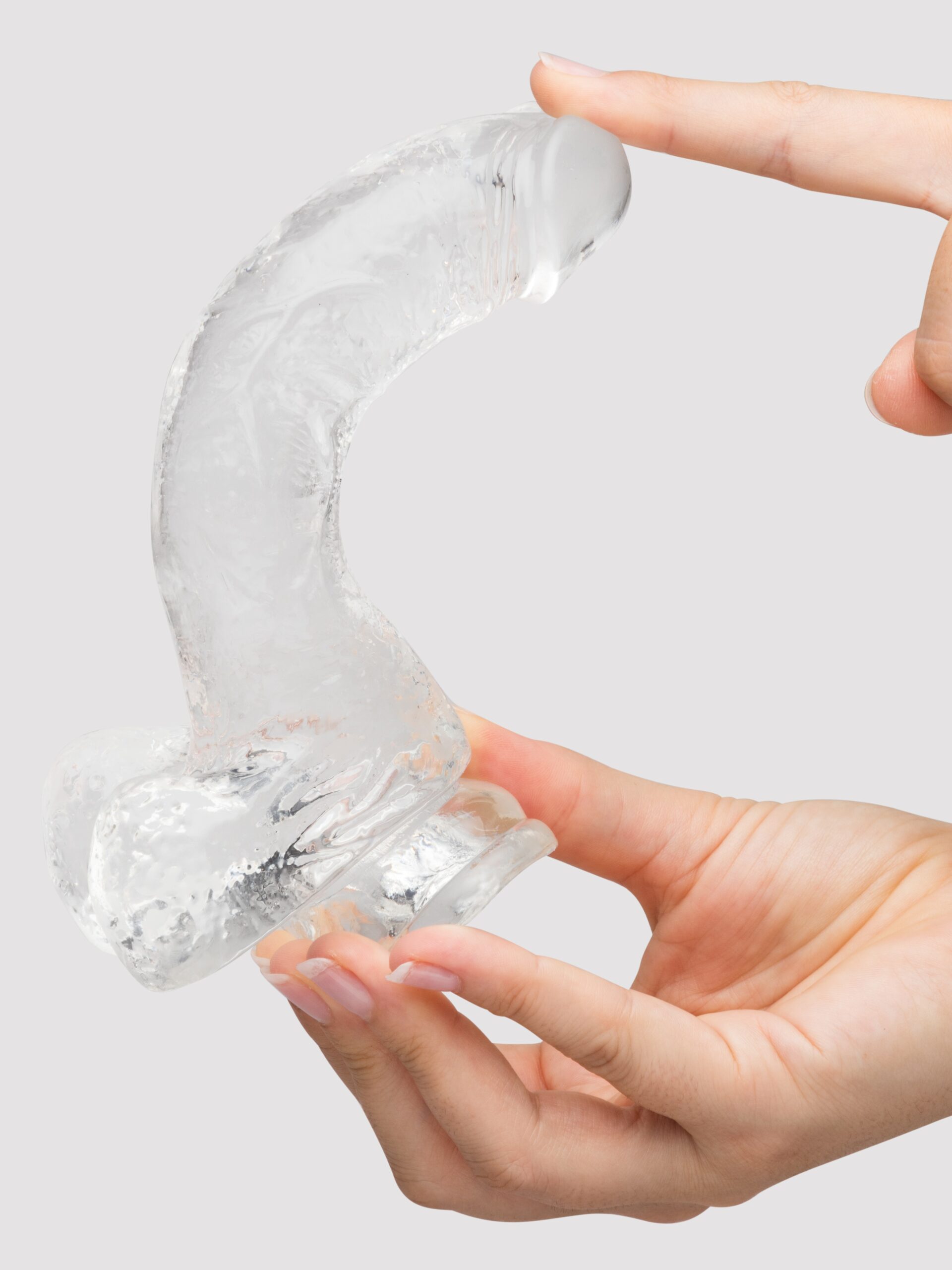 Lovehoney Enjoy Clear Dildo with Balls 7 Inch - Image 6