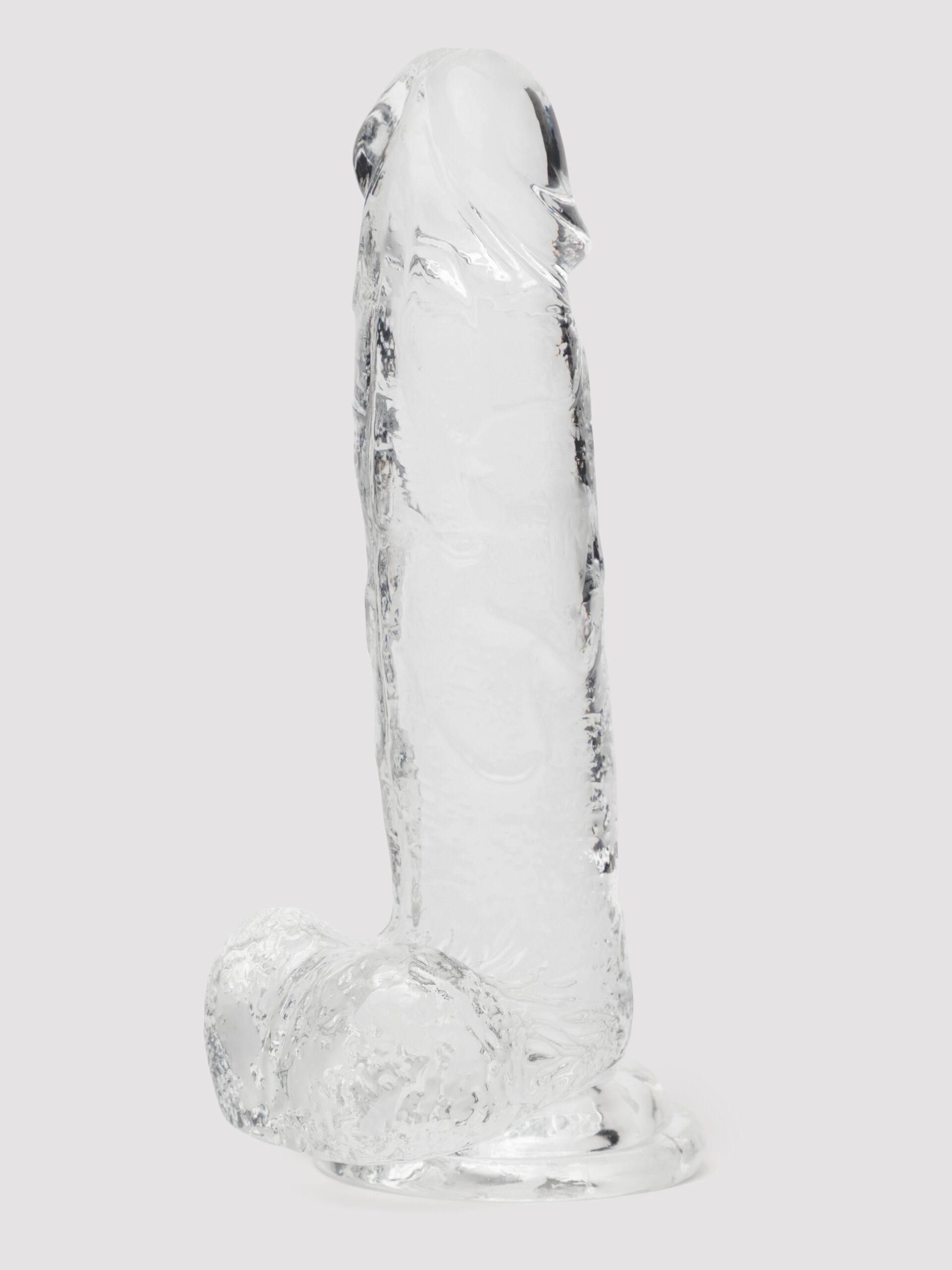 Lovehoney Enjoy Clear Dildo with Balls 8 Inch