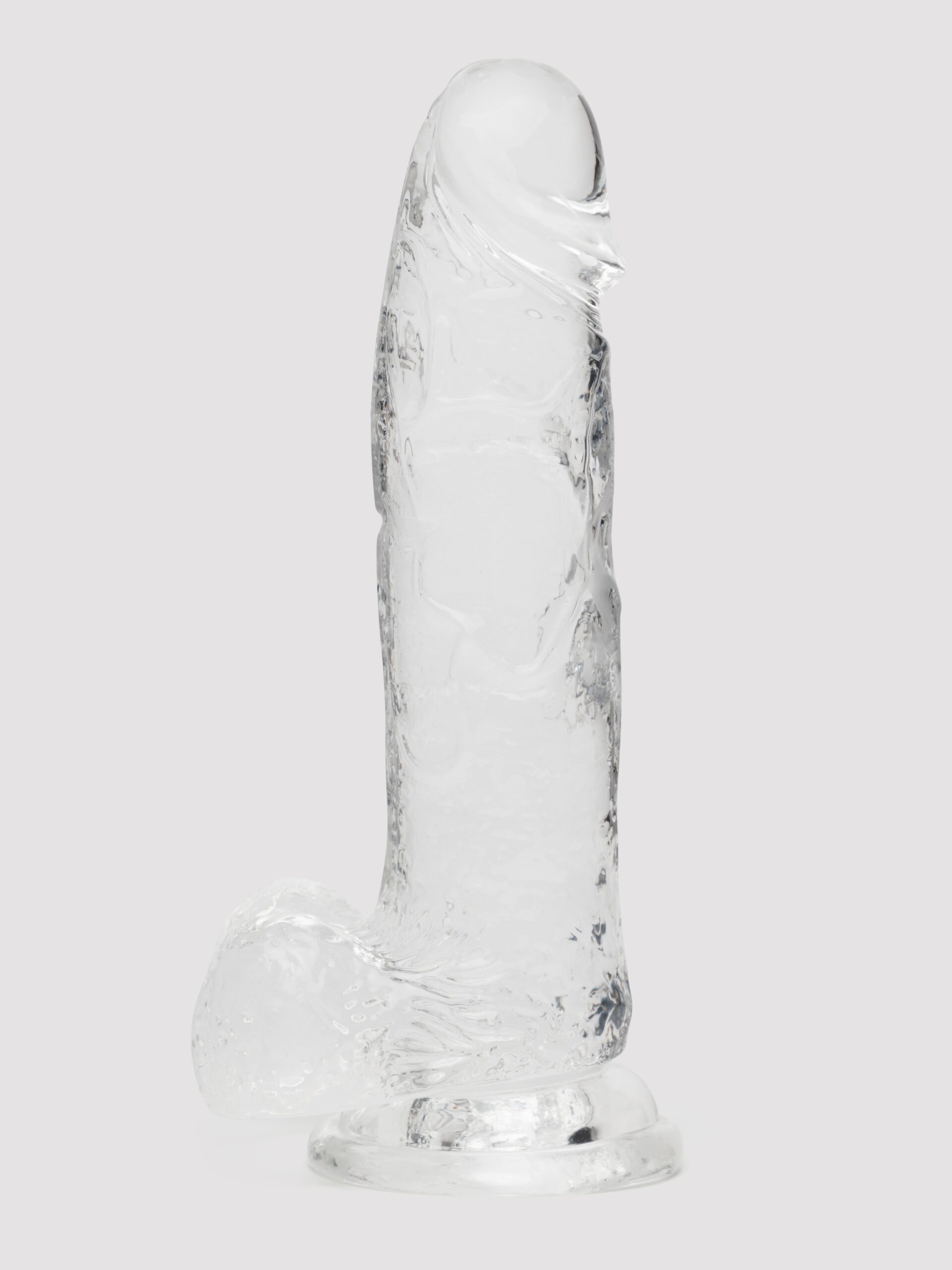 Lovehoney Enjoy Clear Dildo with Balls 8 Inch - Image 2