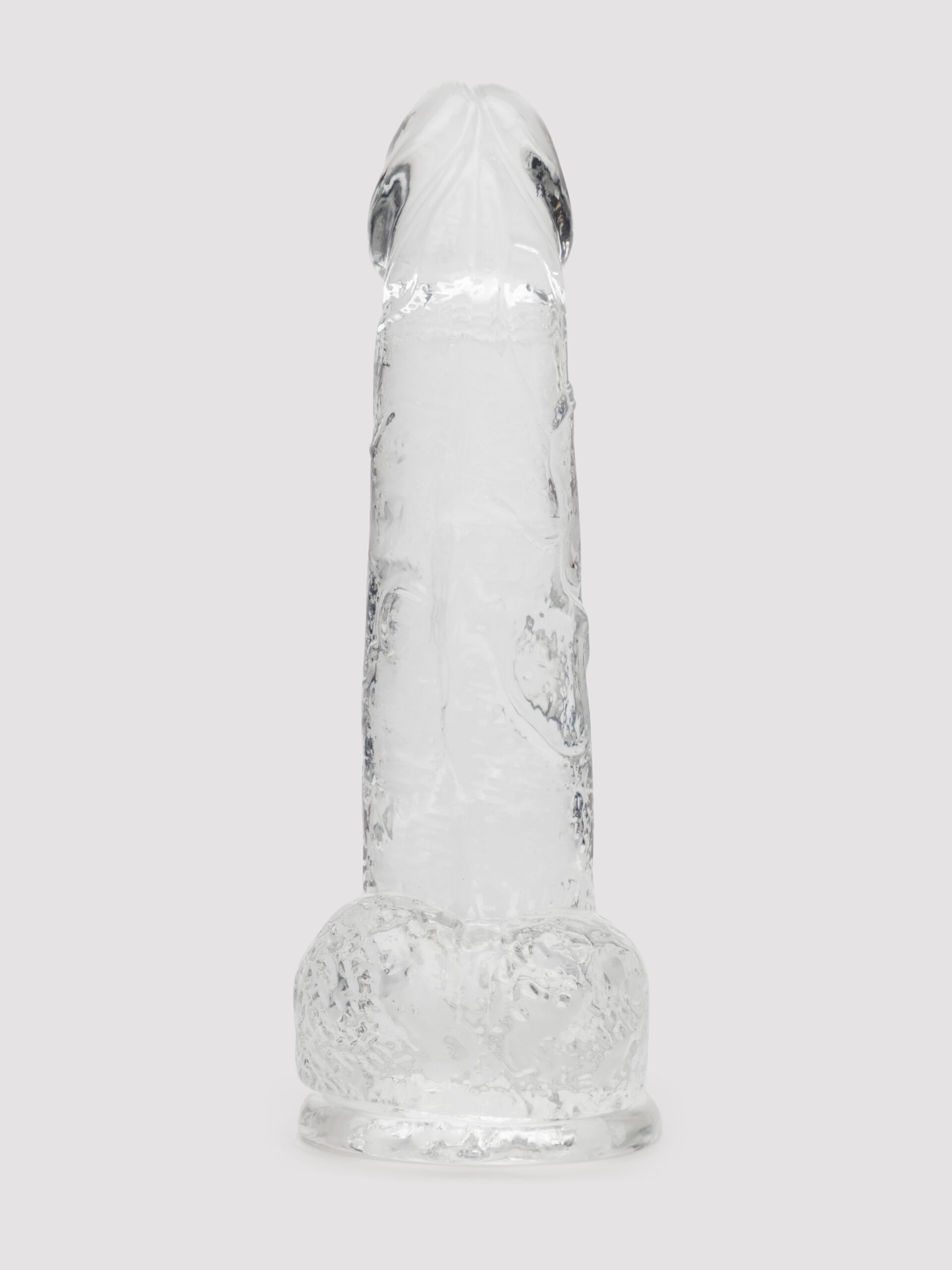 Lovehoney Enjoy Clear Dildo with Balls 8 Inch - Image 3