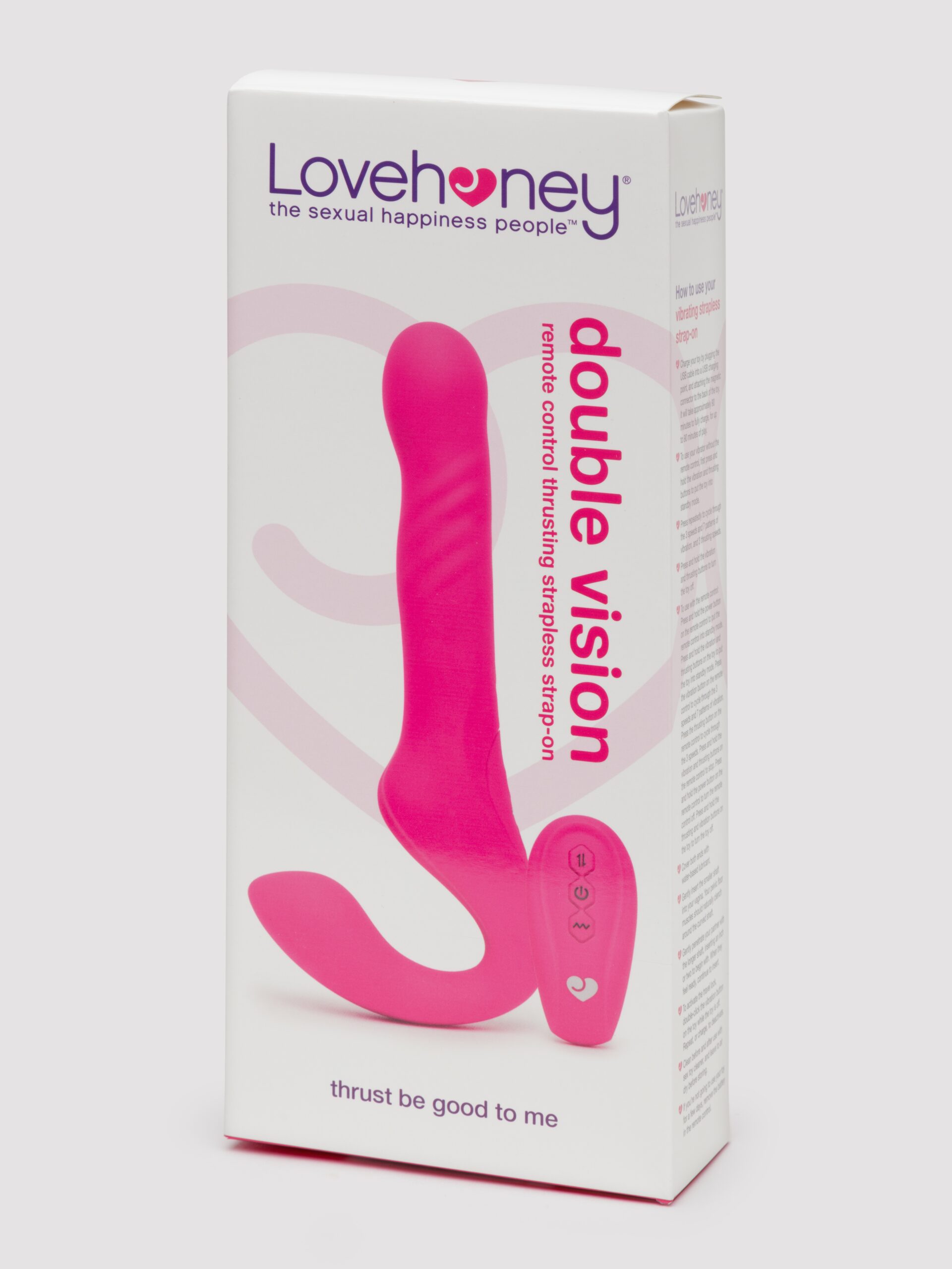 Lovehoney Double Vision Remote Control Thrusting Strapless Strap-on - Image 5