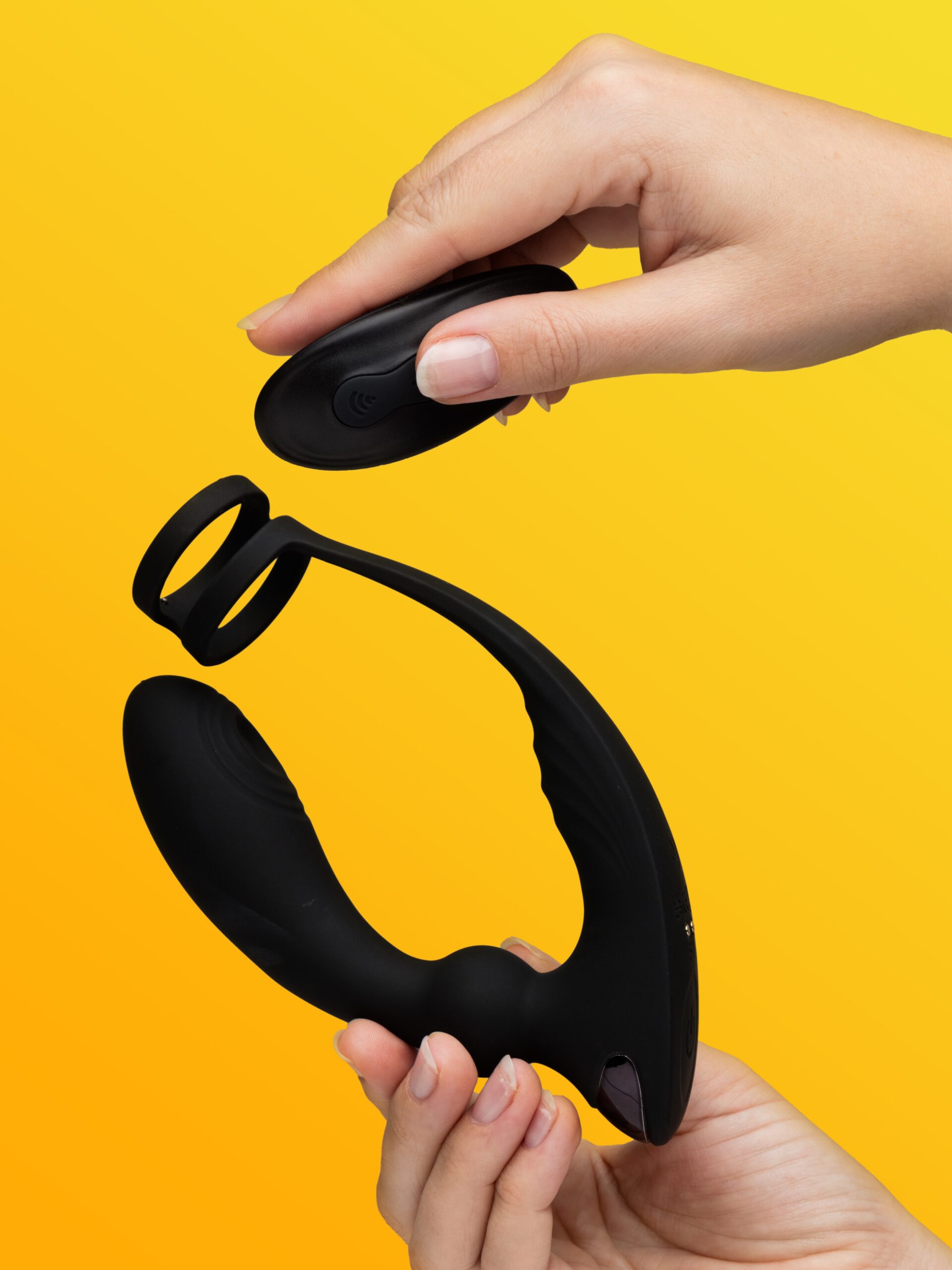 Lovehoney Remote-Control Pleasure Pulse Pulsing Prostate Massager with Double Cock Ring - Image 2