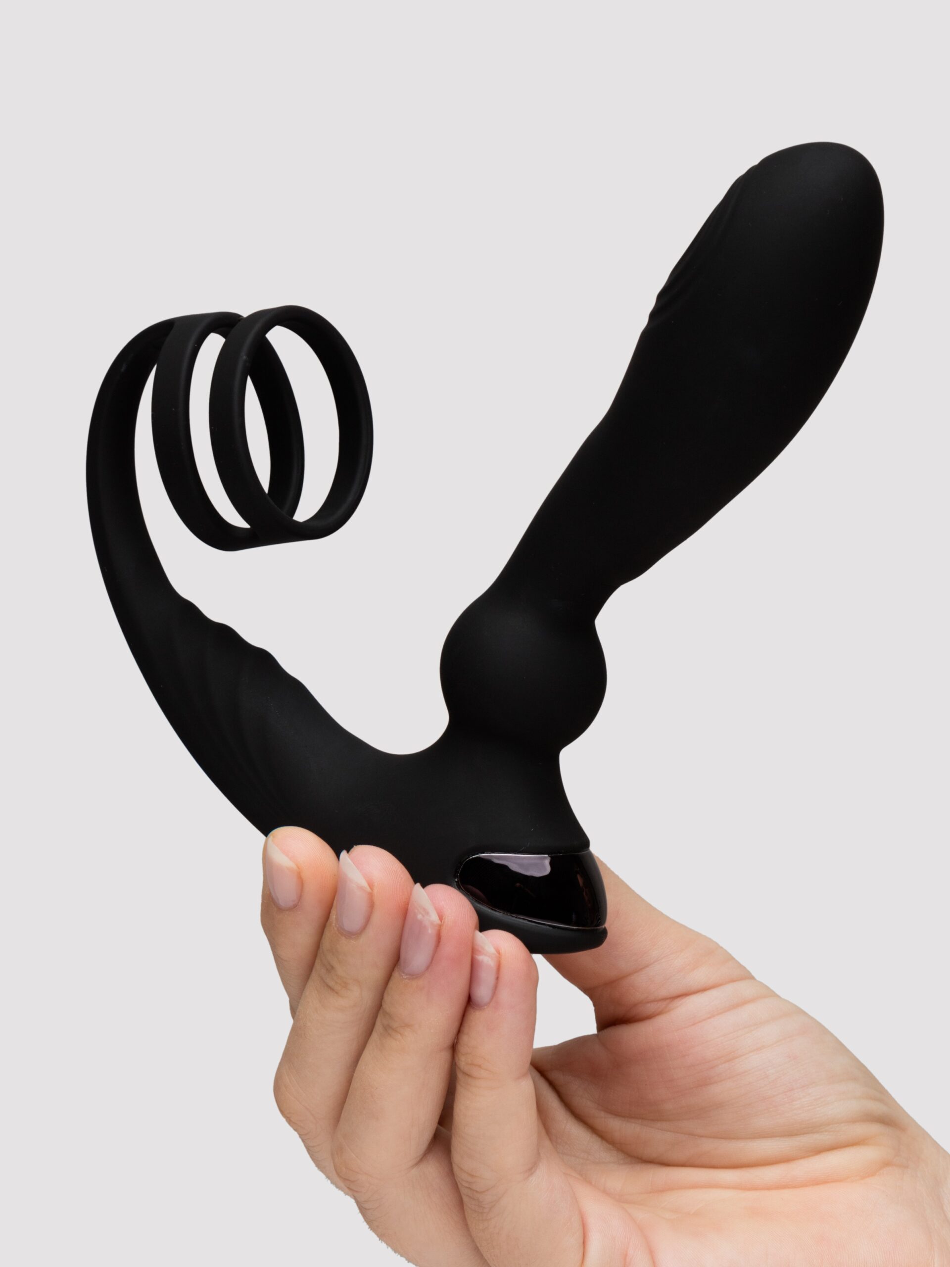 Lovehoney Remote-Control Pleasure Pulse Pulsing Prostate Massager with Double Cock Ring - Image 5
