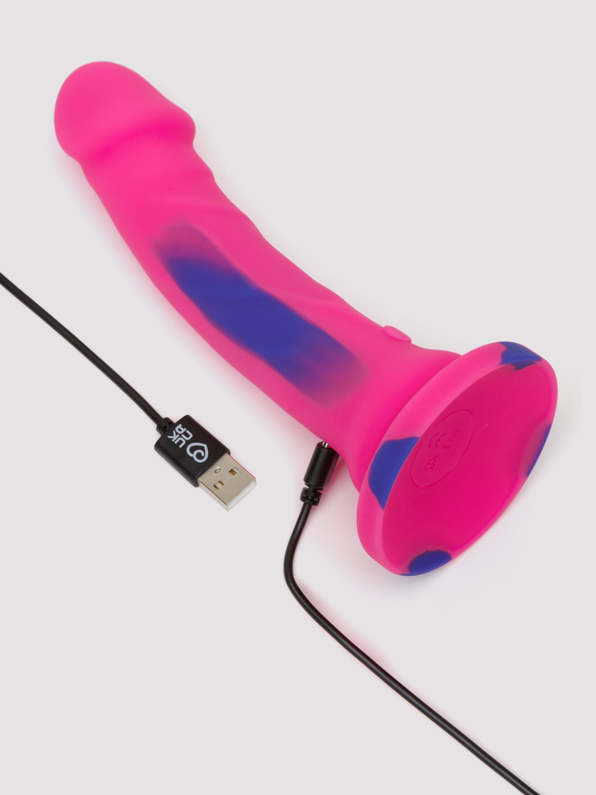Lifelike Lover Luxe Realistic Multicoloured Silicone Vibrating Dildo 7 Inch - Image 6