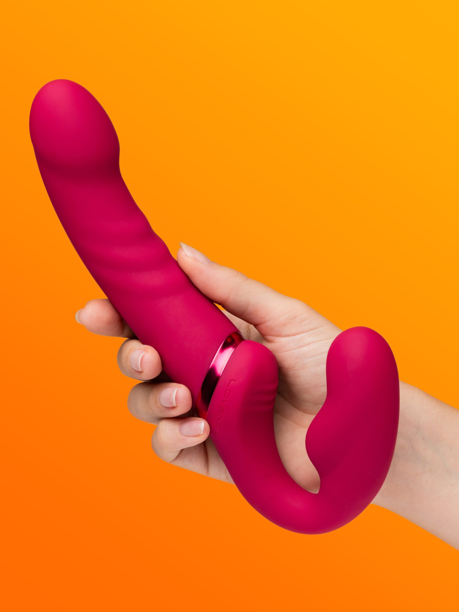 Lovense Lapis App Controlled Vibrating Strapless Strap-On - Image 2