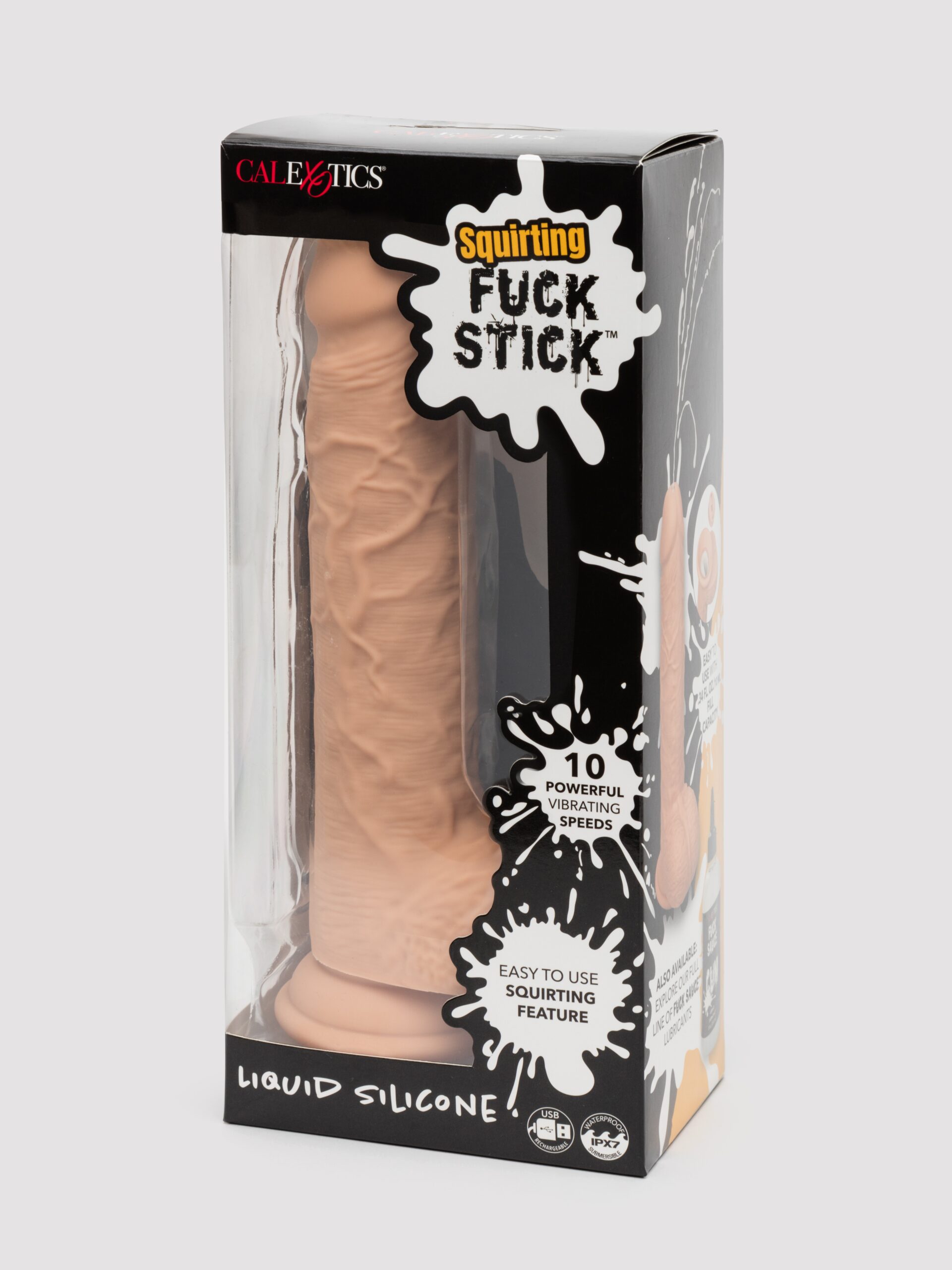 Squirting 10 Function Rechargeable Dildo Vibrator 7 Inch - Image 7