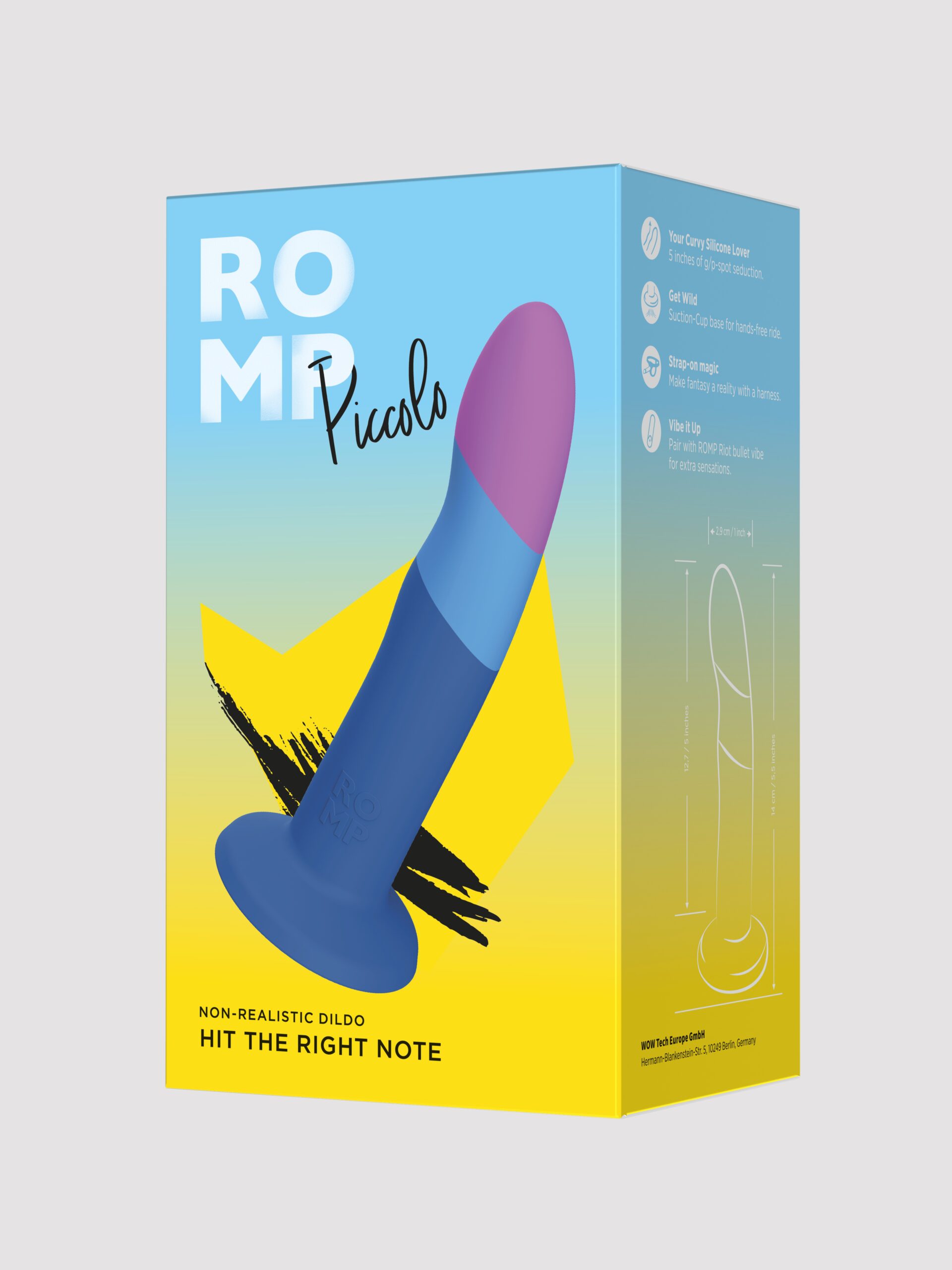 ROMP Piccolo Non-Realistic Dildo 5 Inch - Image 5