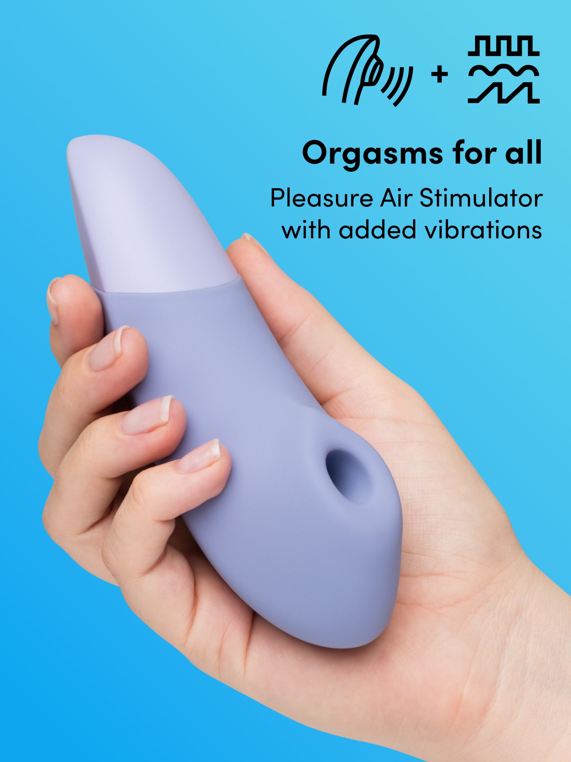 Womanizer Enhance Lilac Pleasure Air Clitoral Vibrator - Image 2