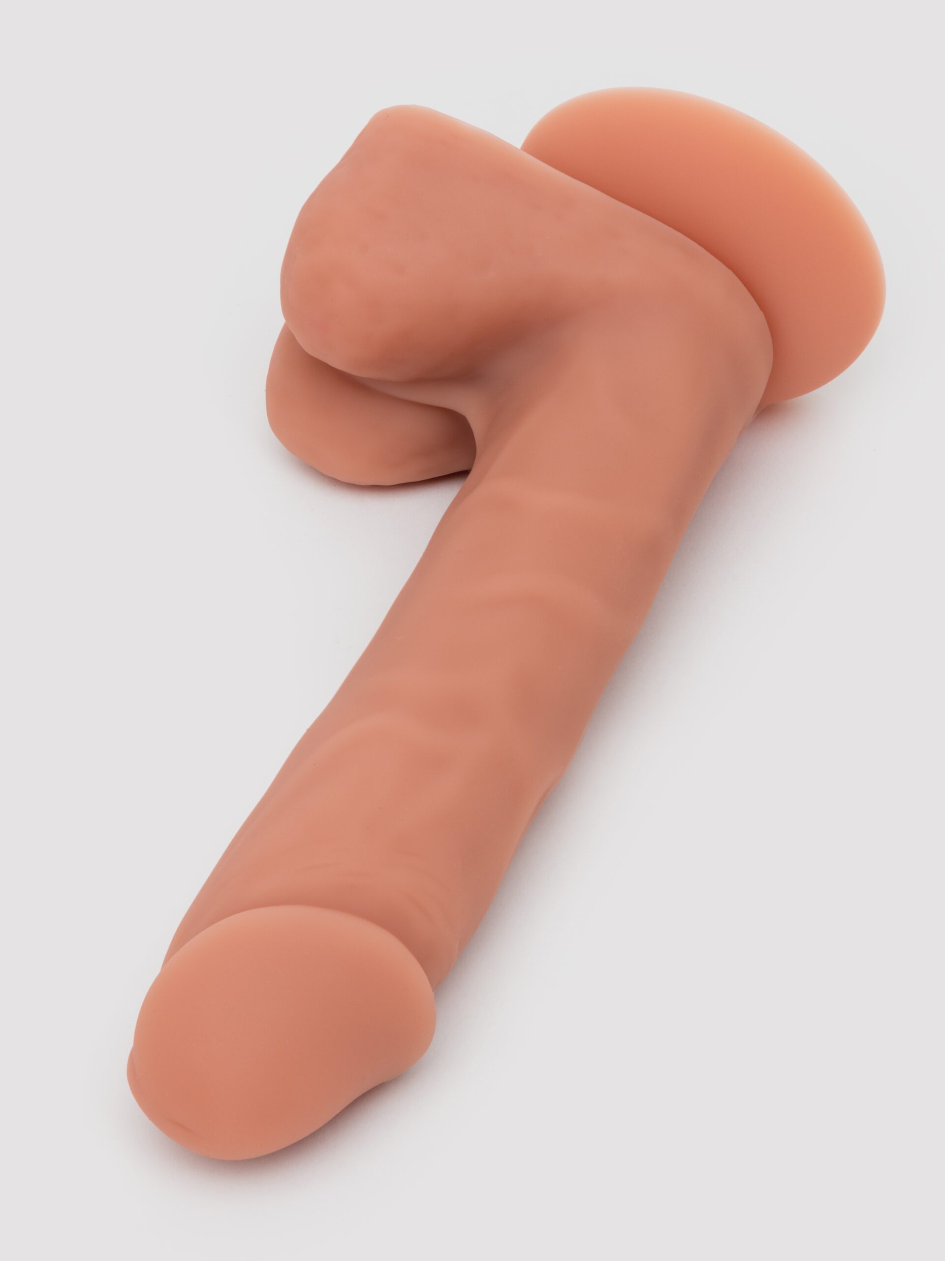Lifelike Lover Classic Dual-Density Silicone Dildo with Balls 8 Inch - Flesh Tan - Image 5