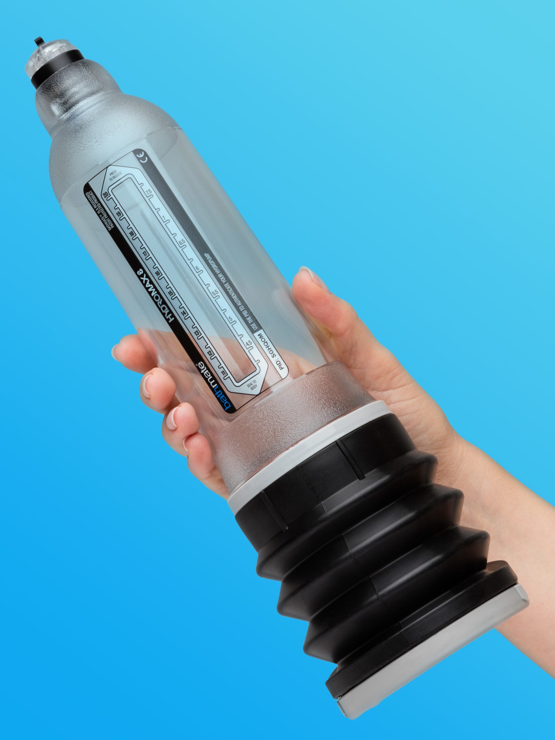 Bathmate HYDROMAX8 Penis Pump Clear 6-8 Inches - Image 3