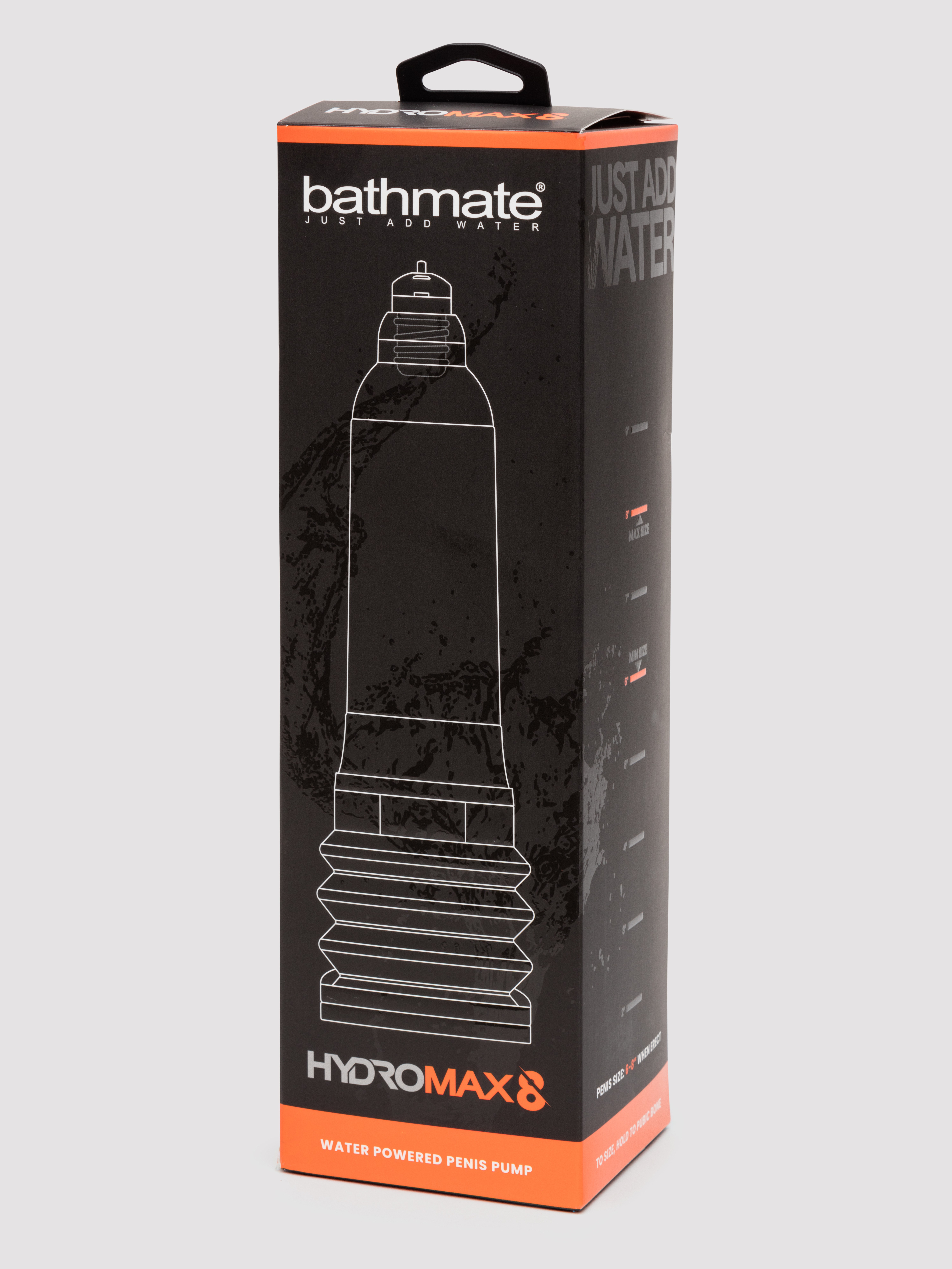 Bathmate HYDROMAX8 Penis Pump Clear 6-8 Inches