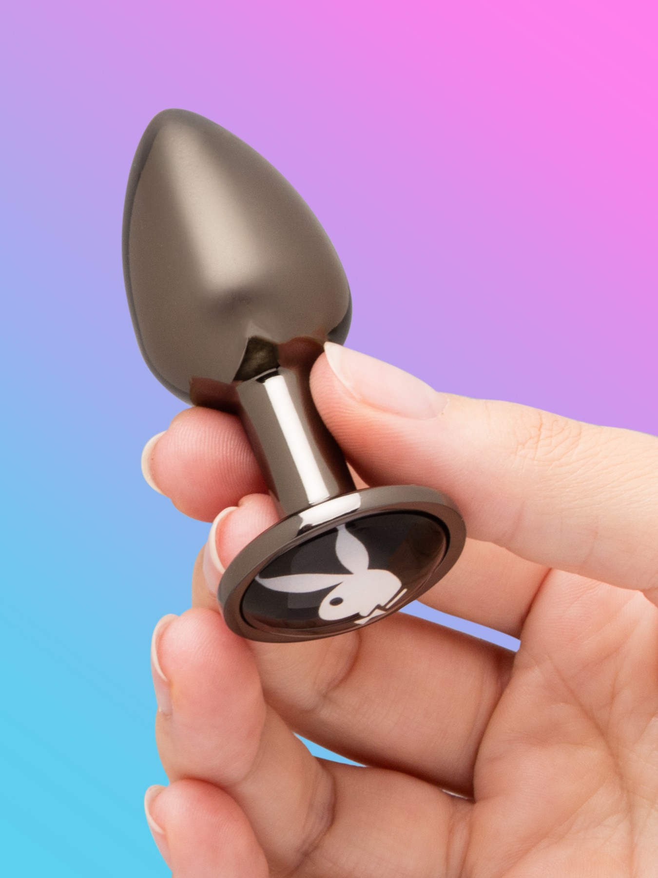 Playboy Tux Small 2.5 Inch Metal Butt Plug - Image 2